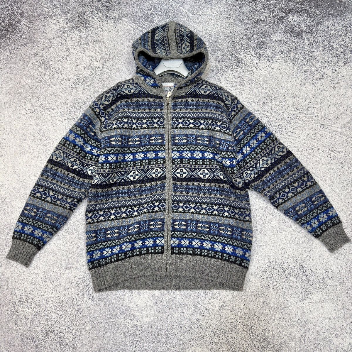 Jamiesons Of Shetland Jamieson’s Of Shetland Pure New Wool Zip Hoodie M size 48 Size US M / EU 48-50 / 2 - 1 Thumbnail