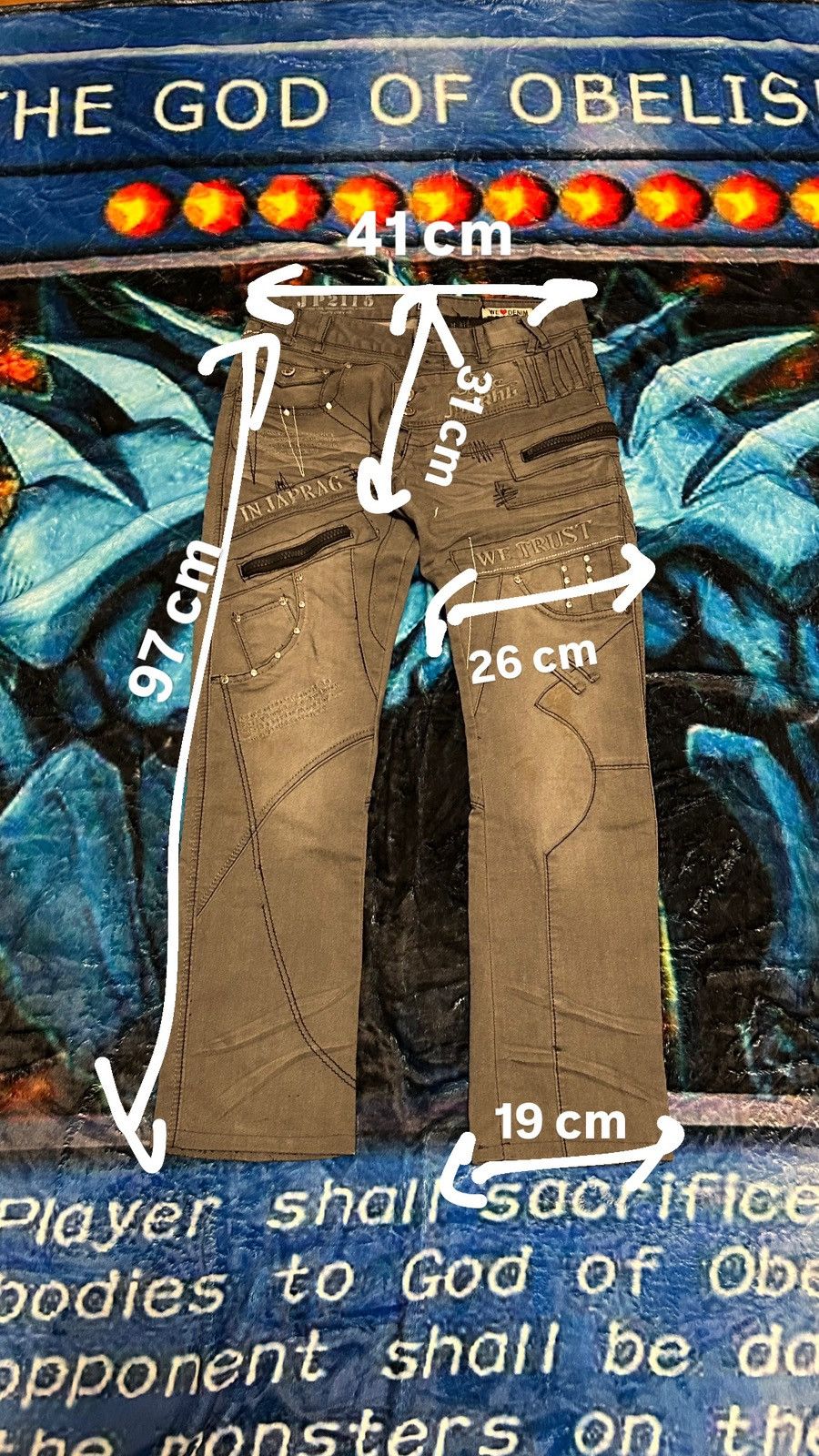 Japanese Brand Grey japrag jeans Size US 29 - 6 Thumbnail