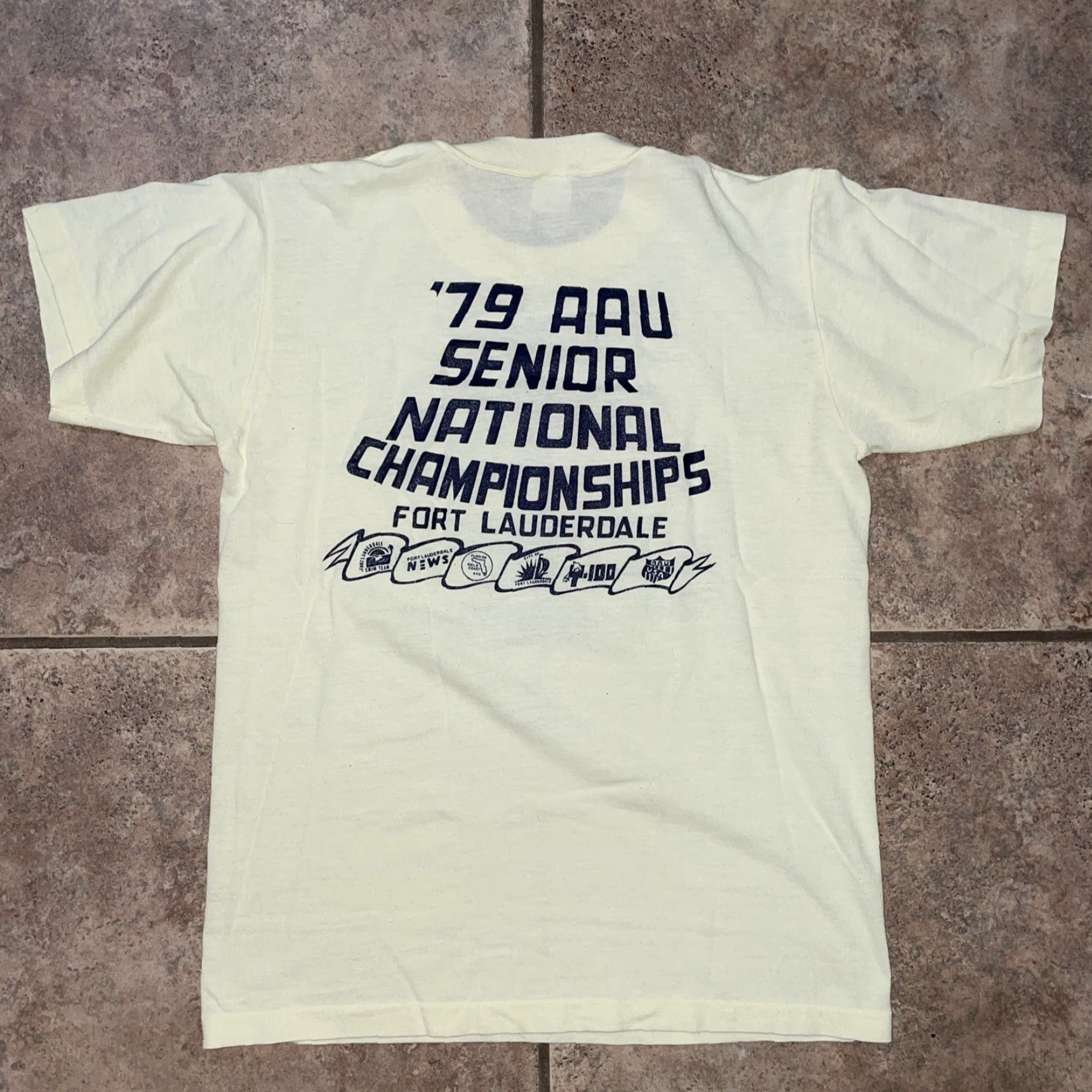 Vintage VINTAGE 1979 70’s AAU T-Shirt Mens M Single Stitch Yellow 70s VTG Stitch T-Shirt Mens M Size US M / EU 48-50 / 2 - 4 Thumbnail