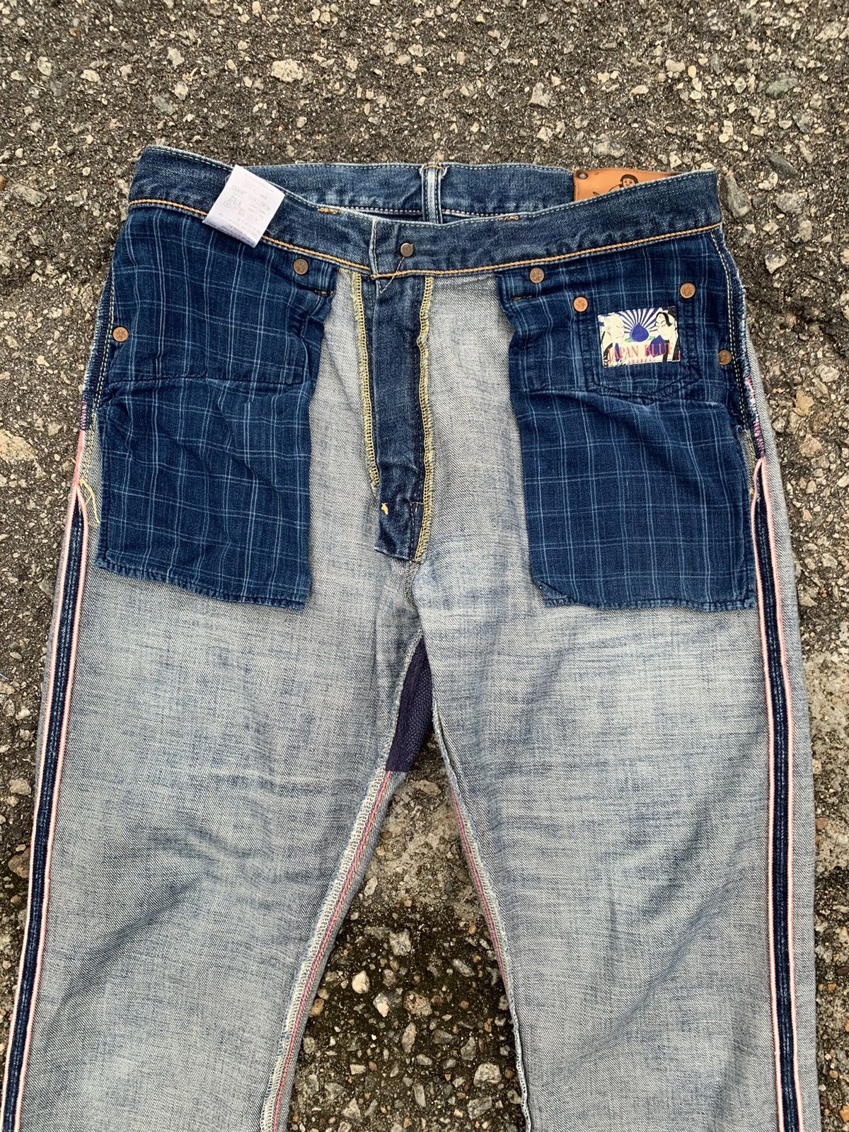 Japan Blue MOMOTARO ❌ JAPAN BLUE SELVEDGE DISTRESSED DENIM Size US 32 / EU 48 - 16 Thumbnail