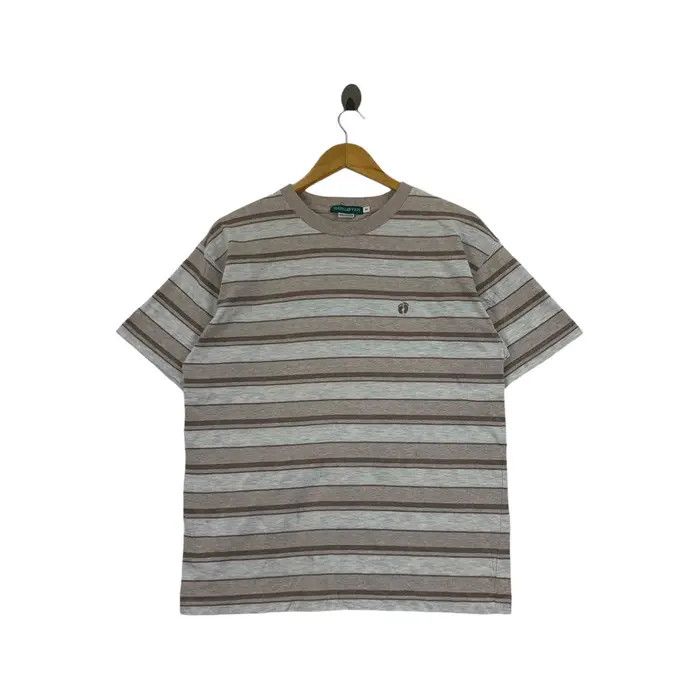 Hang Ten Vintage HANG TEN HAWAII Surf Foot Logo Striped Tee Shirt Size US M / EU 48-50 / 2 - 1 Thumbnail