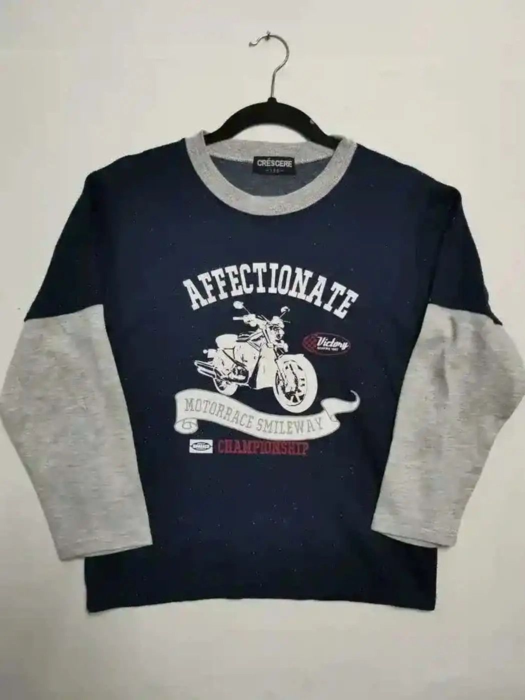Japanese Brand Vintage Crescere Affectionate Motorrace Smileway Sweatshirt Size US S / EU 44-46 / 1 - 1 Thumbnail