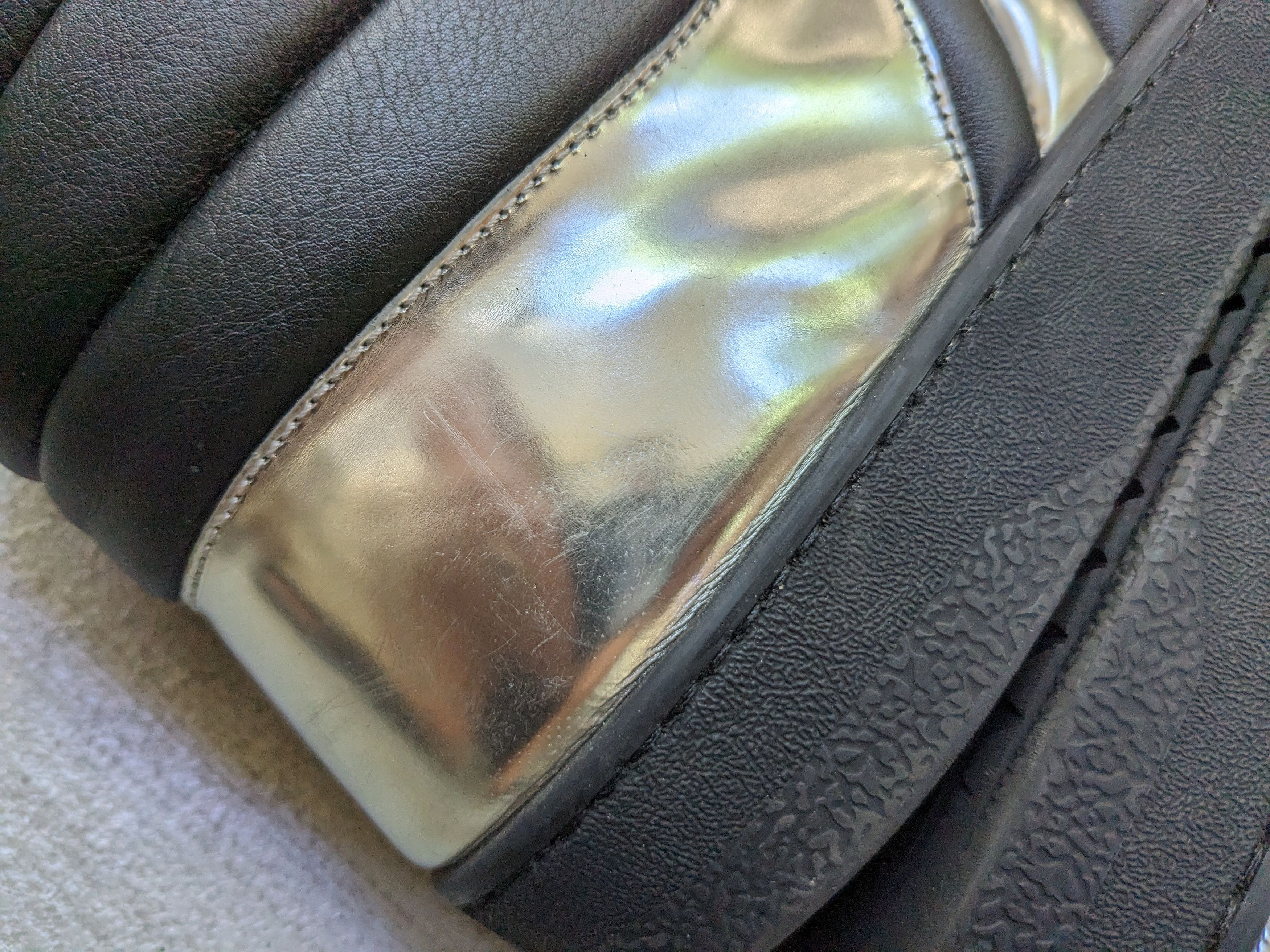 Gucci Gucci Sneakers Black Silver 8.5 High Tops Leather Size US 8.5 / EU 41-42 - 15 Thumbnail