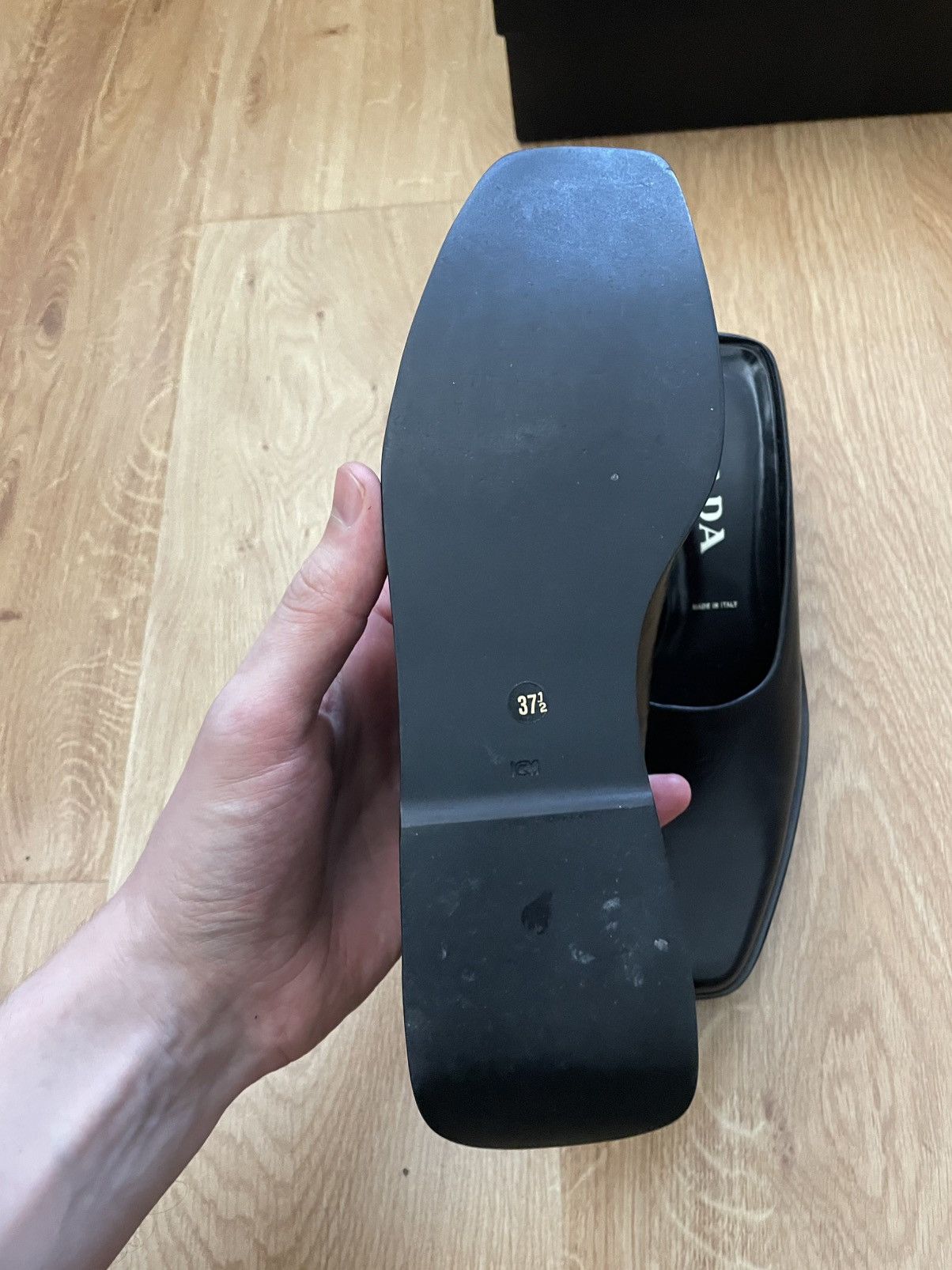 Prada Prada plateau leather slides Size US 7.5 / IT 37.5 - 7 Thumbnail