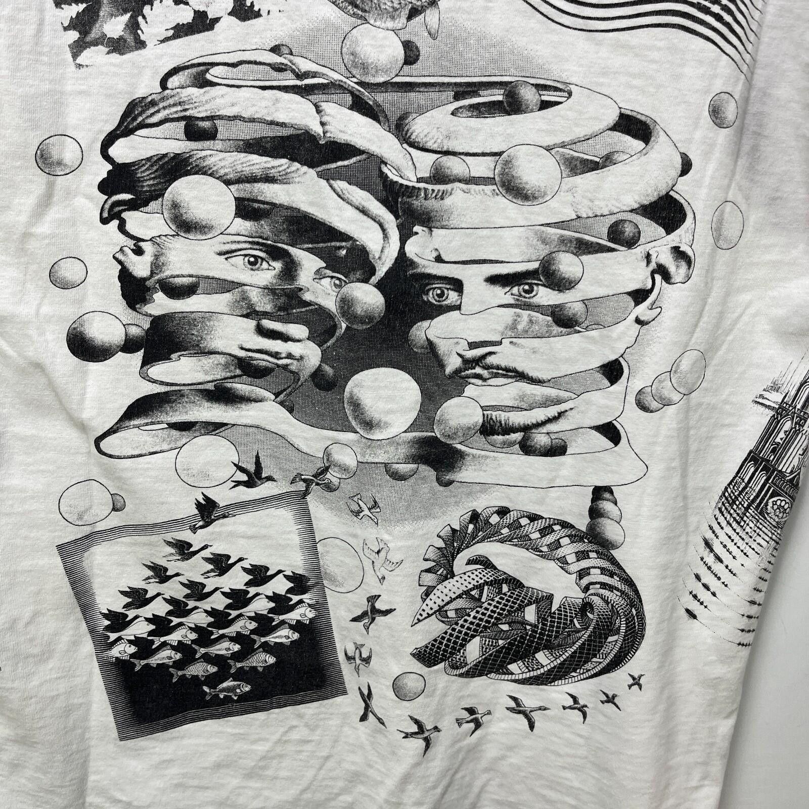 Vintage Vintage 90s MC Escher Double Sided Art T Shirt Large Size US L / EU 52-54 / 3 - 8 Thumbnail