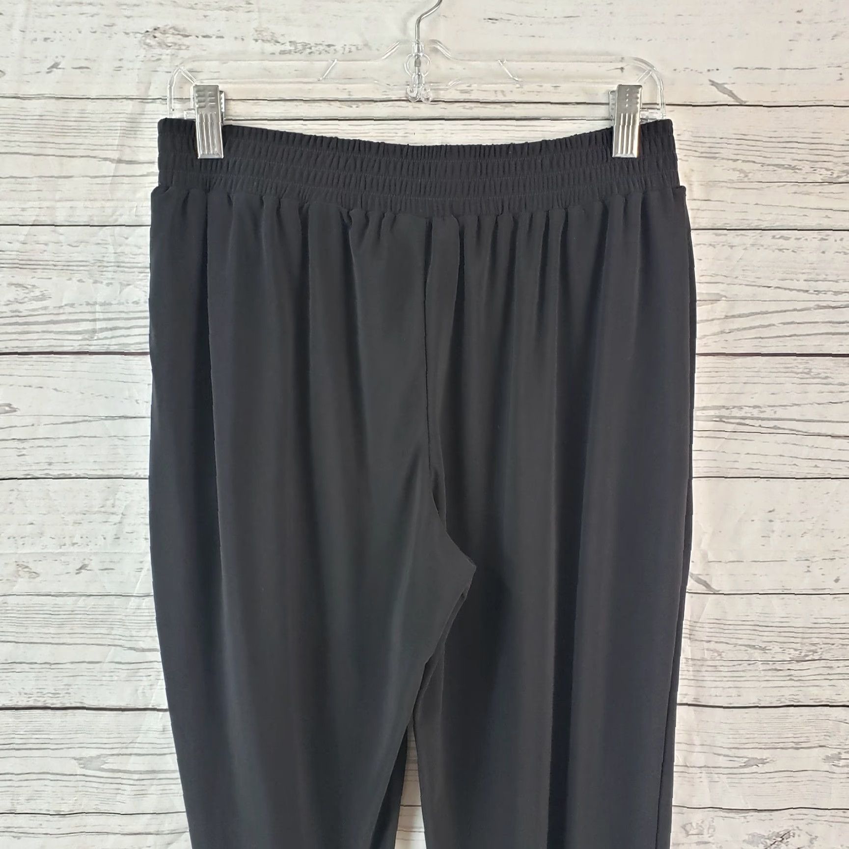 Vintage Chico's Womens Pants Pull On Ankle Sz 4 Black Pockets High Rise Inseam 26.5 Size 27" / US 4 / IT 40 - 4 Thumbnail