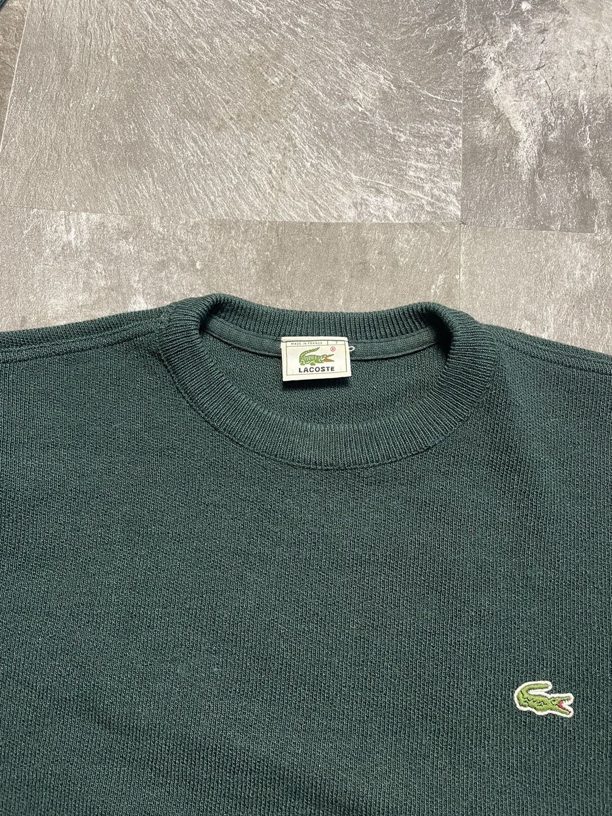 Lacoste Vintage Lacoste Green Sweater Knit Mini Logo Y2K 90s Size US XL / EU 56 / 4 - 3 Thumbnail