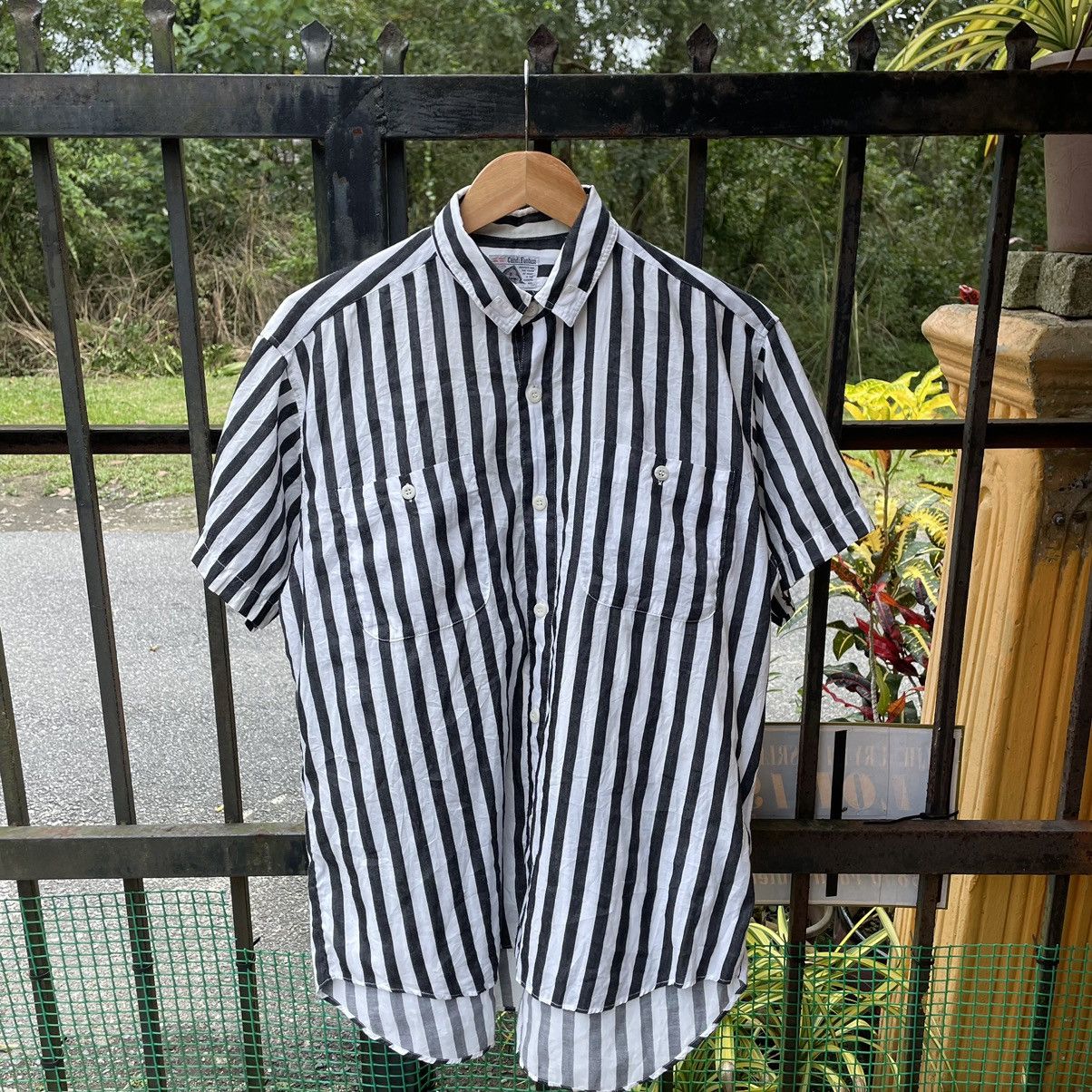 Japanese Brand × Vintage 🔥Vintage Candi Fantasi Double Pocket Striped Buttons Shirts Size US L / EU 52-54 / 3 - 1 Thumbnail