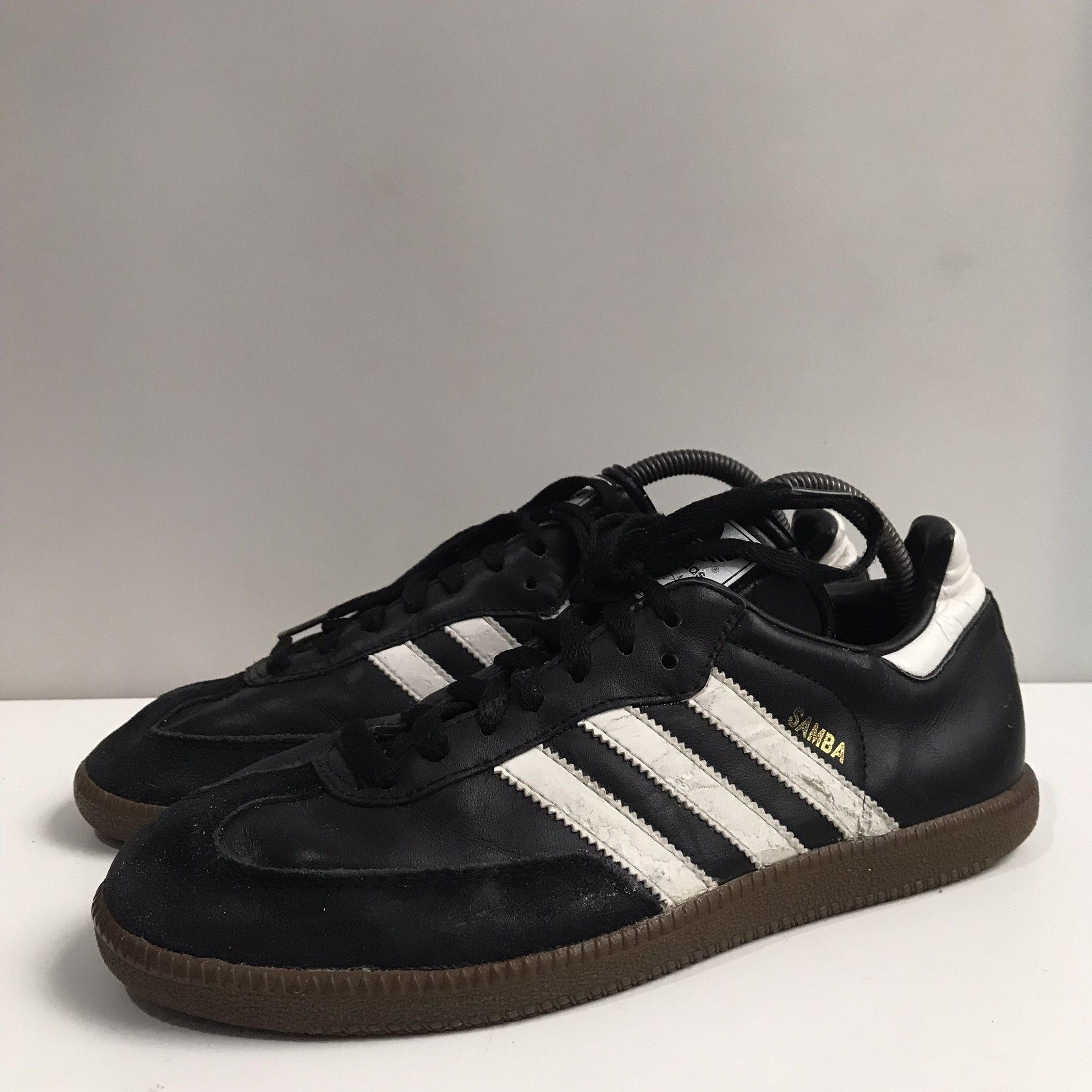 Adidas Adidas Originals Samba Classic Black leather White Stripes Size US 9 / EU 42 - 2 Thumbnail
