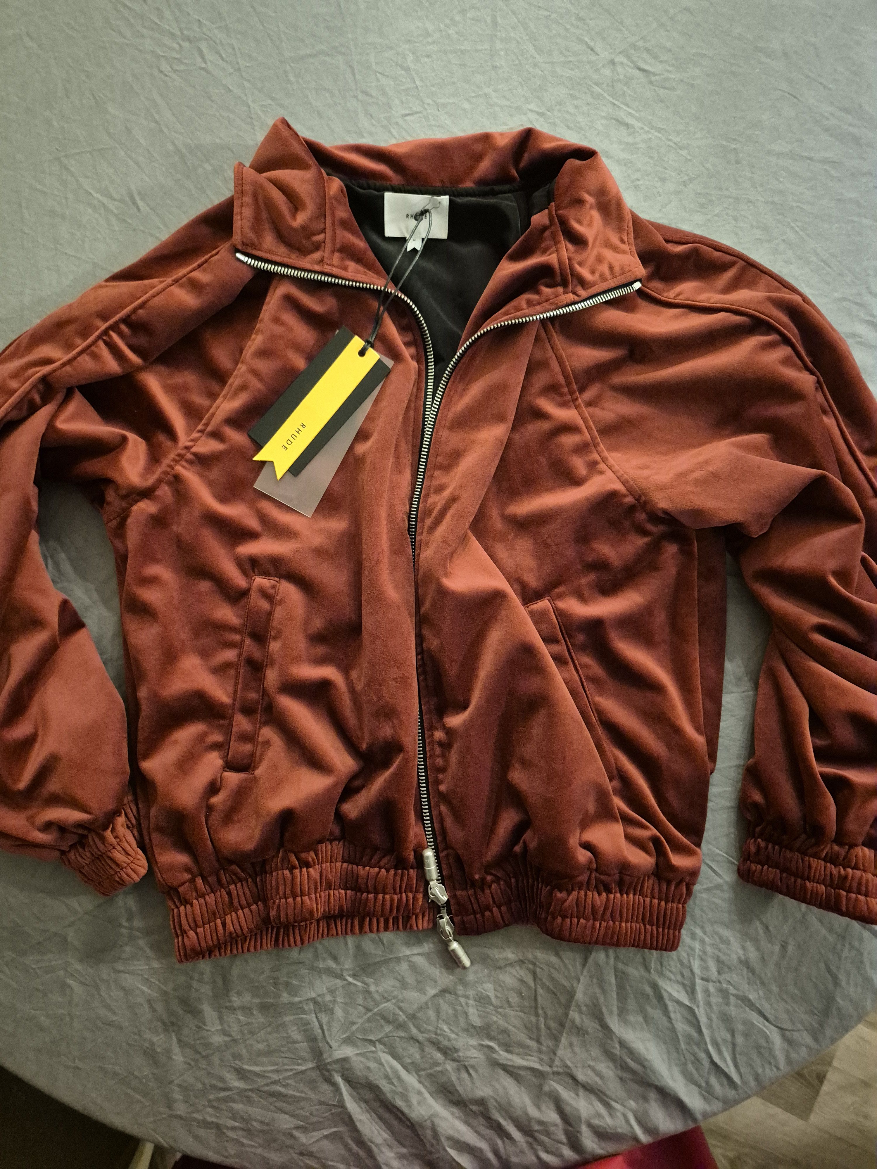 Rhude Rhude Maroon Velvet Jacket Size Medium Size US M / EU 48-50 / 2 - 1 Thumbnail