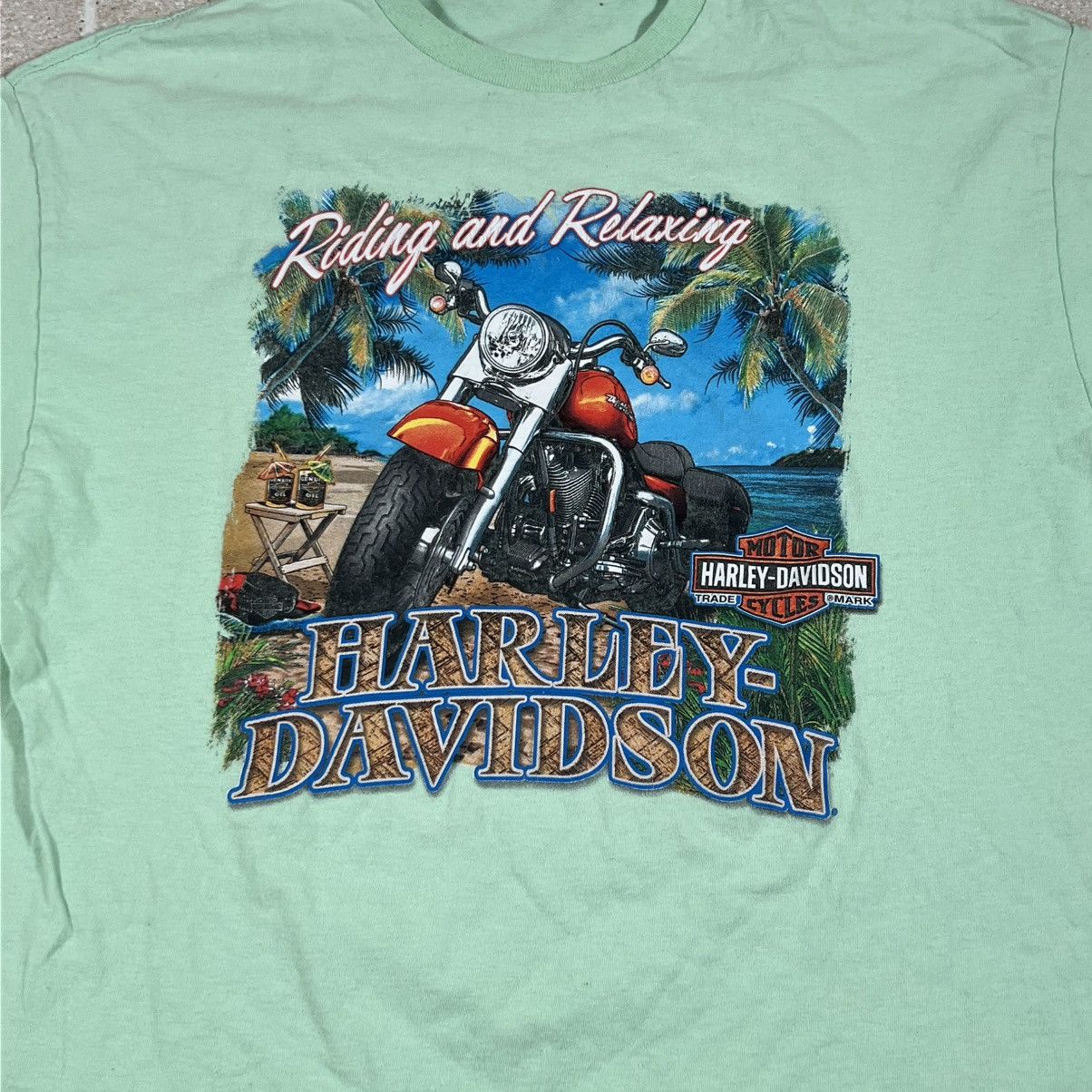 Harley Davidson Vintage Harley Davidson Nassau Bahamas T-Shirt XL Motorcycle Size US XL / EU 56 / 4 - 2 Thumbnail