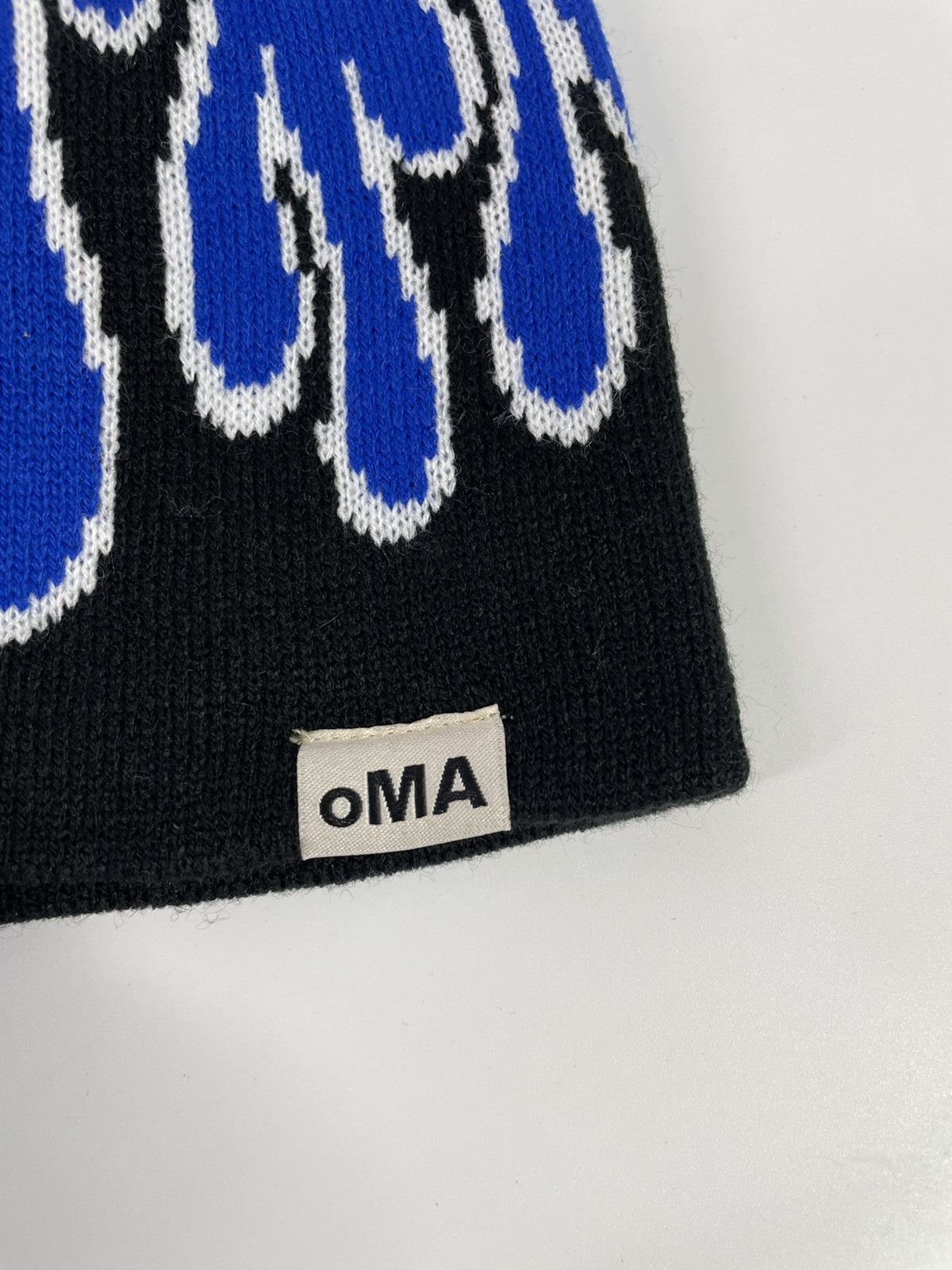 oMA STUDIOS oMA Studios Blue Flame Beanie Skull Cap Size ONE SIZE - 3 Thumbnail