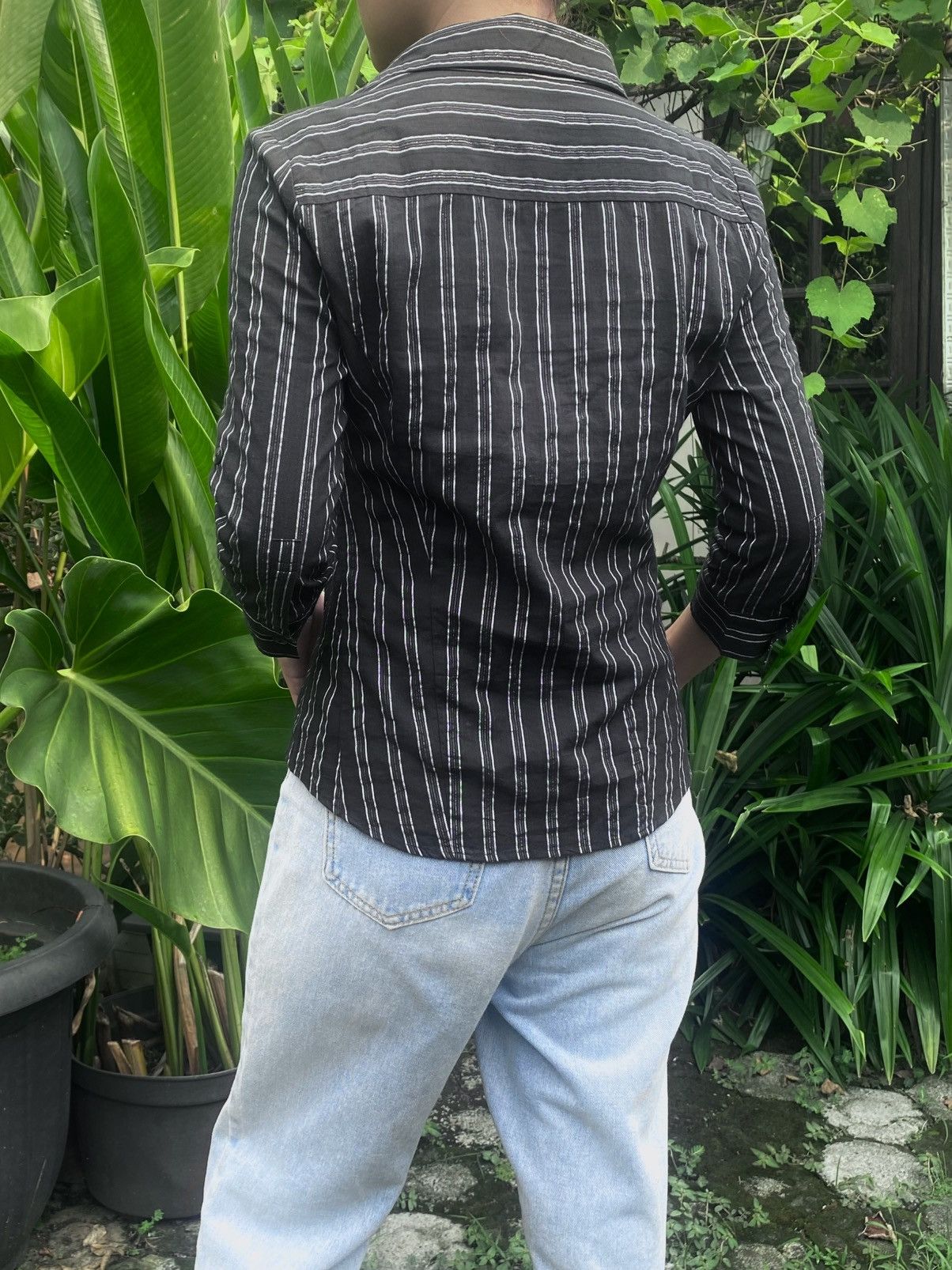 Tornado Mart 2000s Tornado Mart Sirens Officer Striped Open Collar Shirt Size S / US 4 / IT 40 - 16 Thumbnail