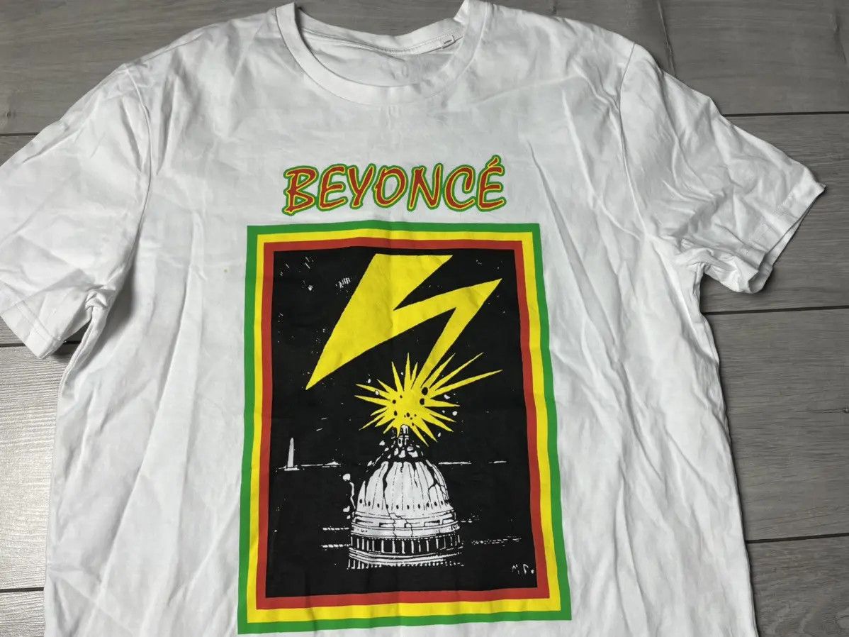 Beyonce Beyonce T-shirt lightning rap tee band tee size XLarge Size US XL / EU 56 / 4 - 3 Thumbnail