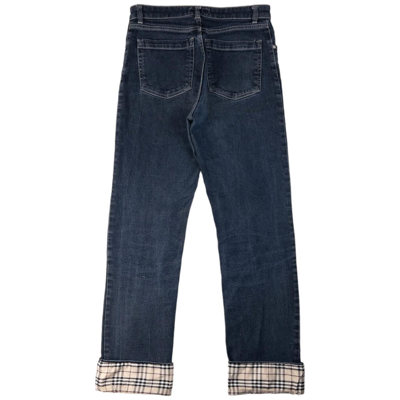 Burberry Vintage Burberry Nova Check Cuff Denim Jeans Size W29 Size 29" - 2 Thumbnail