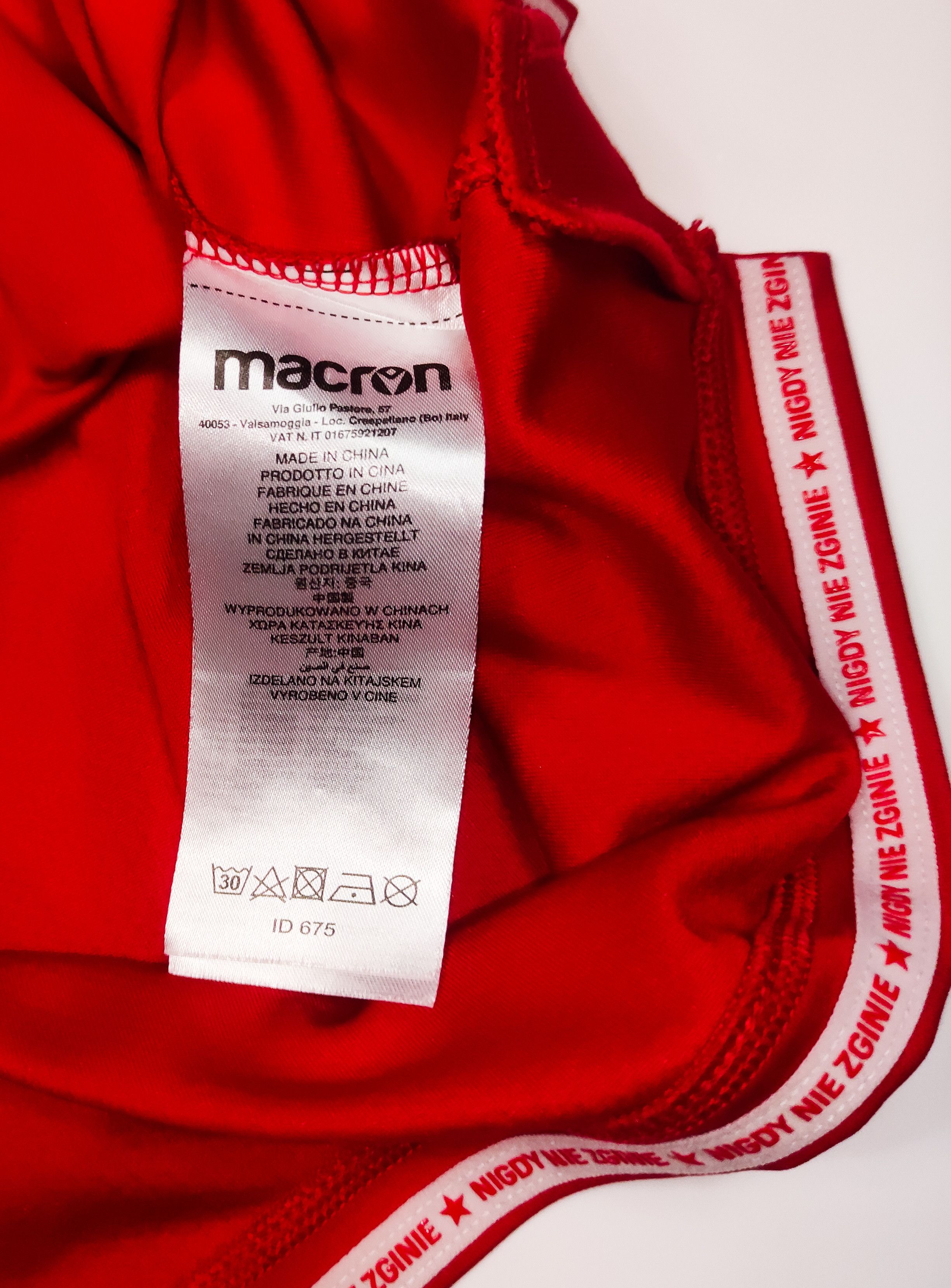 Macron Wisła Kraków 2022 2023 Macron Home Shirt Kit Jersey Size US S / EU 44-46 / 1 - 4 Thumbnail