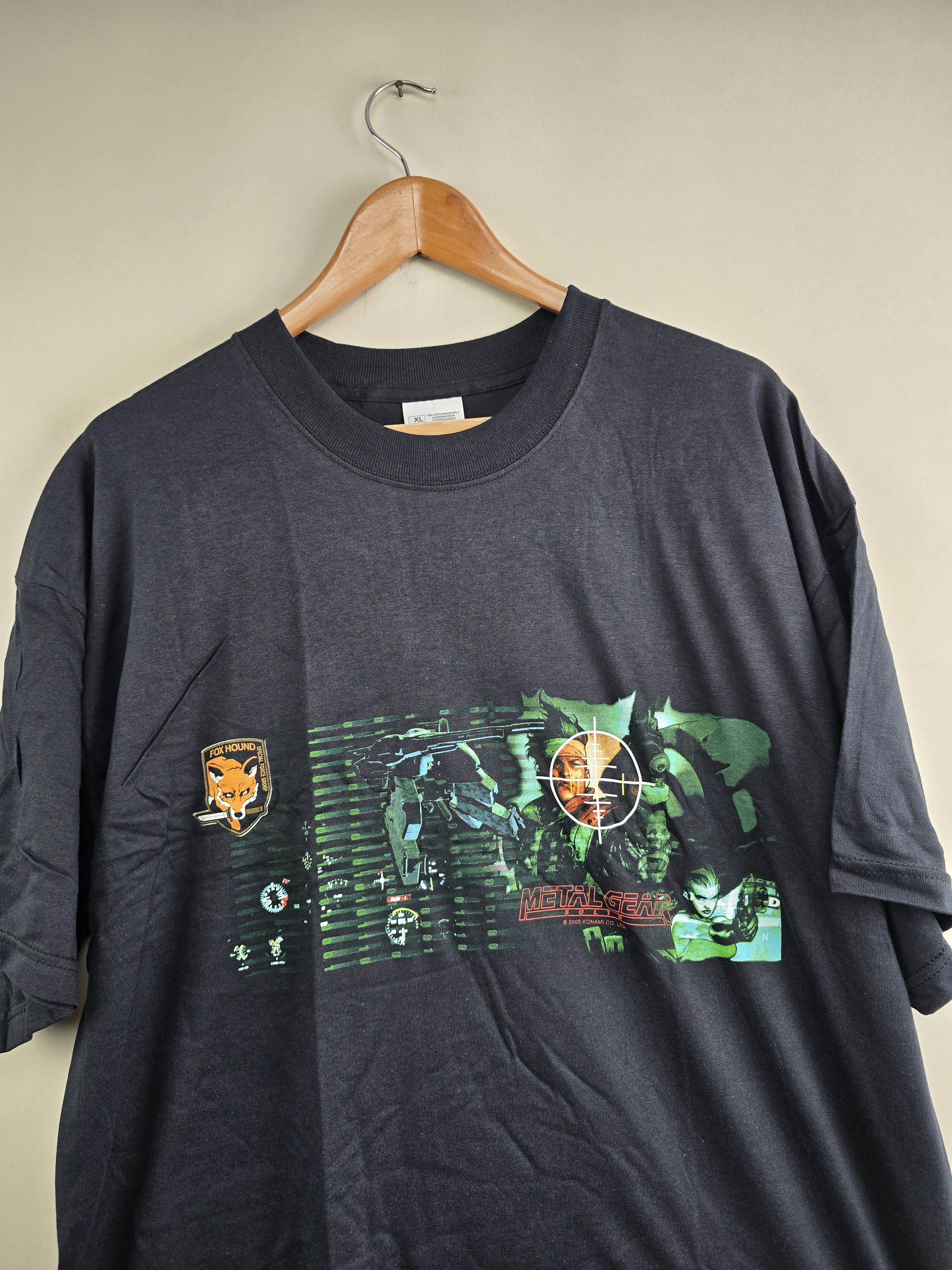 Anime × Microsoft × Vintage 2000 Konami Metal Gear Solid Gaming Anime tee XL 24" 32" Size US XL / EU 56 / 4 - 2 Thumbnail