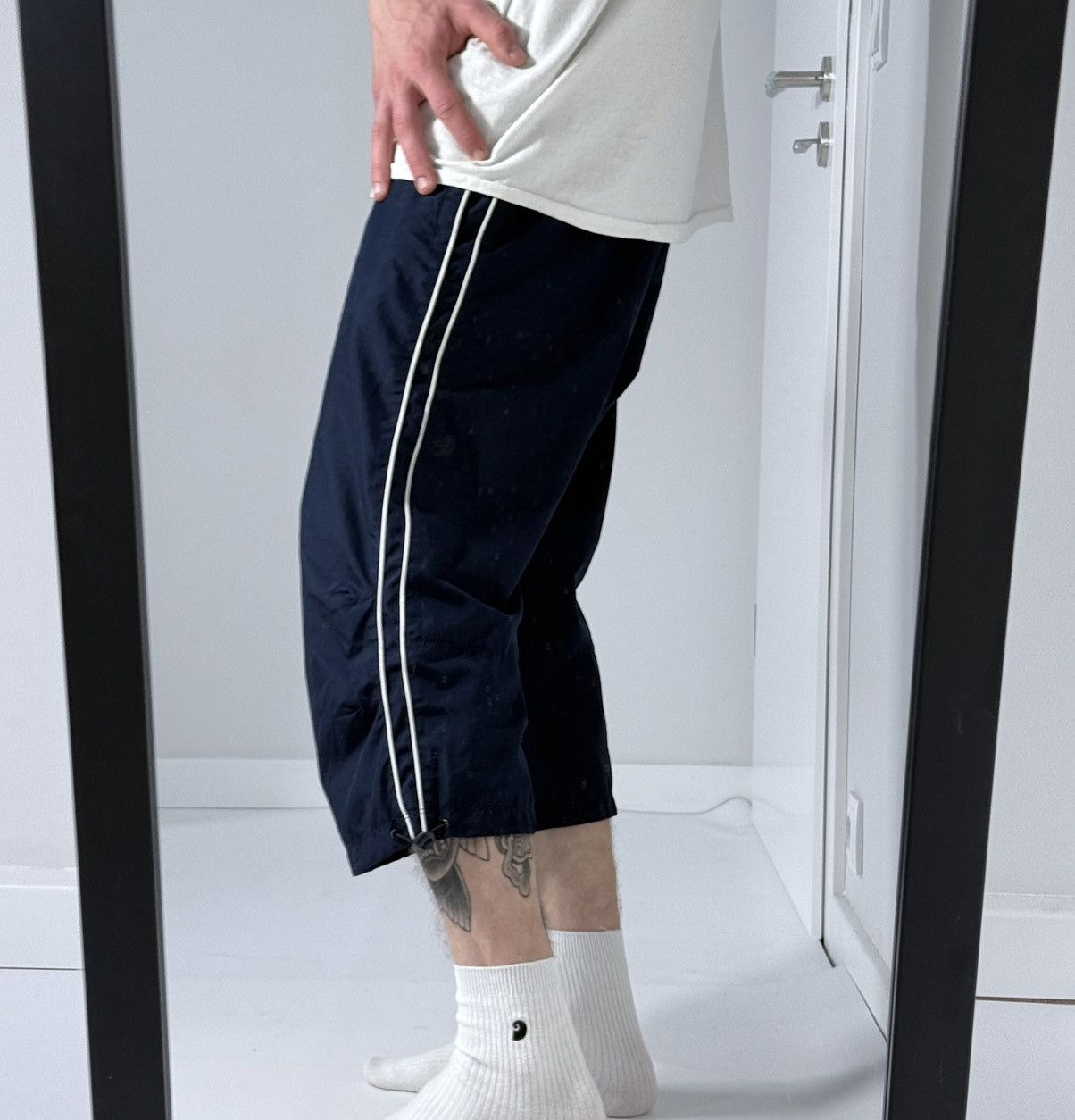 Nike Vintage Nike y2k wide buggy streetwear oversize track shorts Size US 32 / EU 48 - 4 Thumbnail
