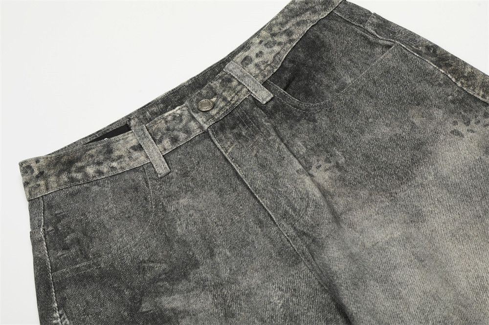 Vintage Men's washed gradient stitching distressed scimitar jeans Size US 32 / EU 48 - 3 Thumbnail