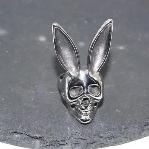 Jewelry Rabbit Skull Ring Size ONE SIZE - 2 Thumbnail