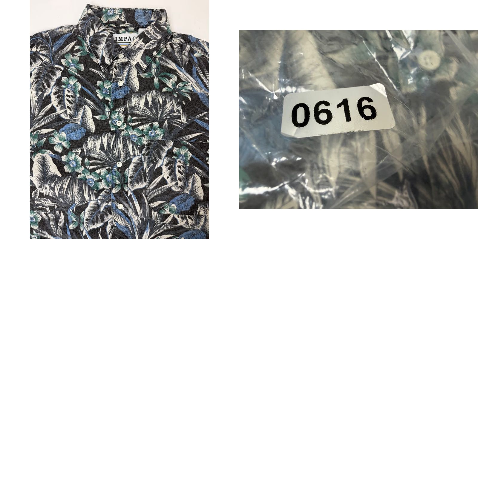 Vintage VINTAGE Impact Hawaiian Shirt Men L Black 90s Floral Short Sleeve Button-Up Collared Cotton Casual Beach Hawaii Size US L / EU 52-54 / 3 - 10 Thumbnail