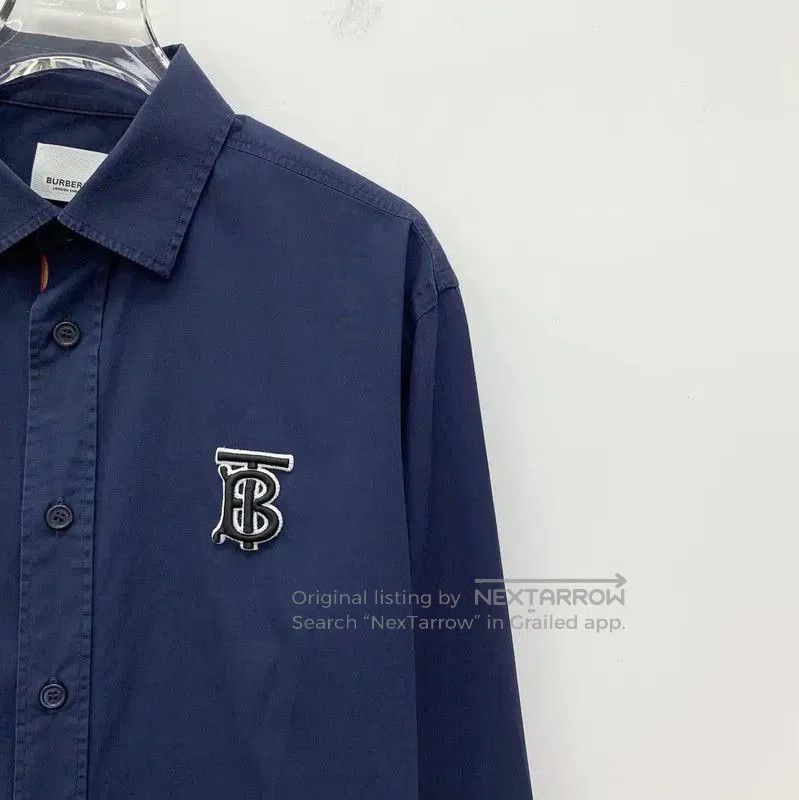 Burberry Burberry Men's S Size Navy Cotton Shirt. Size US S / EU 44-46 / 1 - 2 Thumbnail