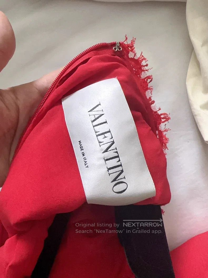 Valentino Valentino Big red lace dress Size S / US 4 / IT 40 - 6 Thumbnail