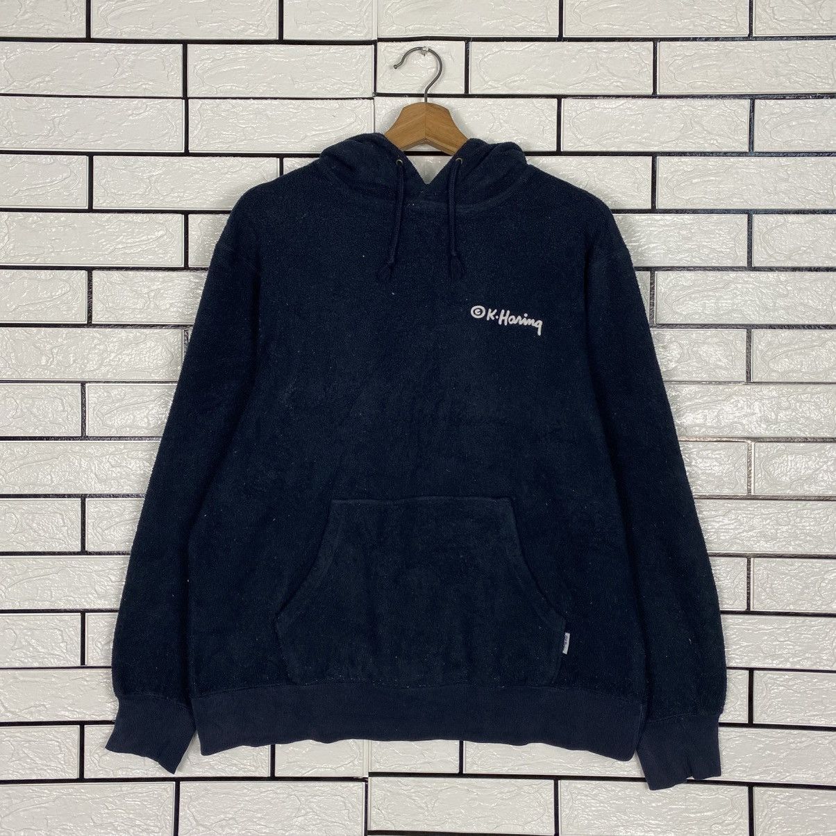 Japanese Brand 📌Pull Over Hoodie Keith Haring Big Logo Size US L / EU 52-54 / 3 - 13 Thumbnail