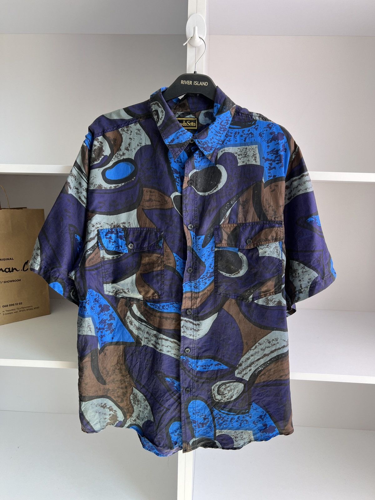 Designer × Vintage Vintage Baco Da Setta Short Sleeve Shirt Size US L / EU 52-54 / 3 - 3 Thumbnail