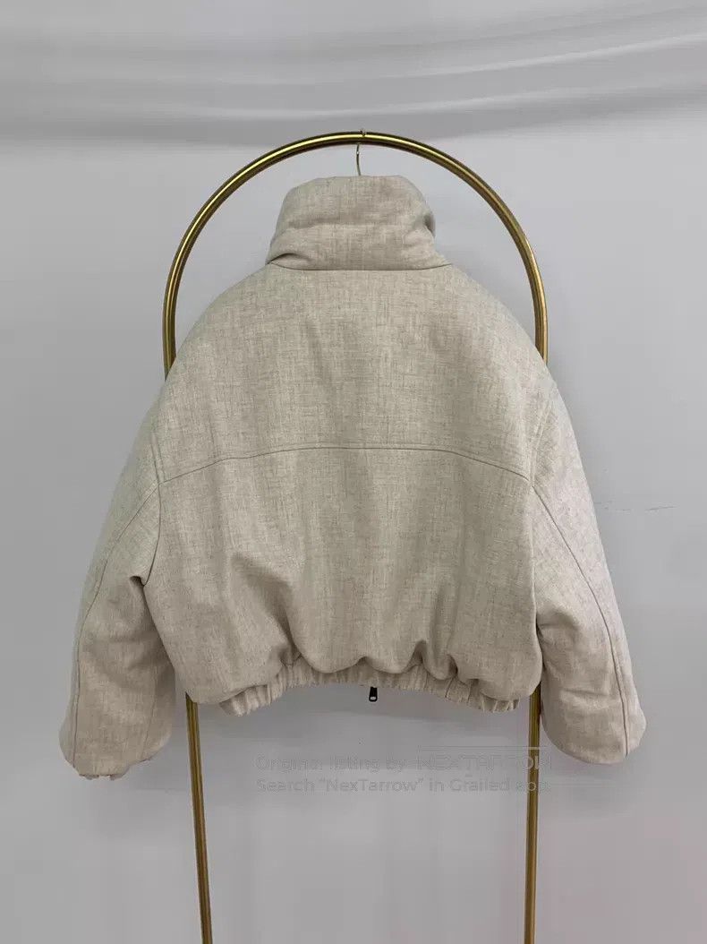 Brunello Cucinelli Brunello Cucinelli Two-Sided Wear Down Jacket, Beige Gloss Size XS / US 0-2 / IT 36-38 - 3 Thumbnail