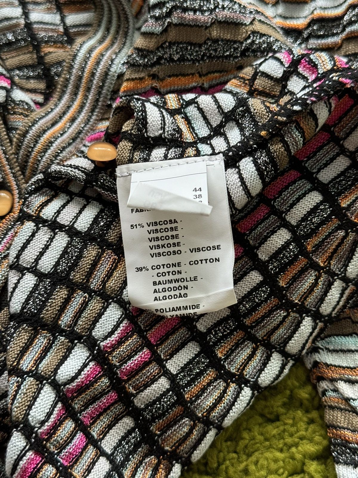 Designer × Missoni Missoni avant garde coloured cardigan sweater Size M / US 6-8 / IT 42-44 - 7 Thumbnail