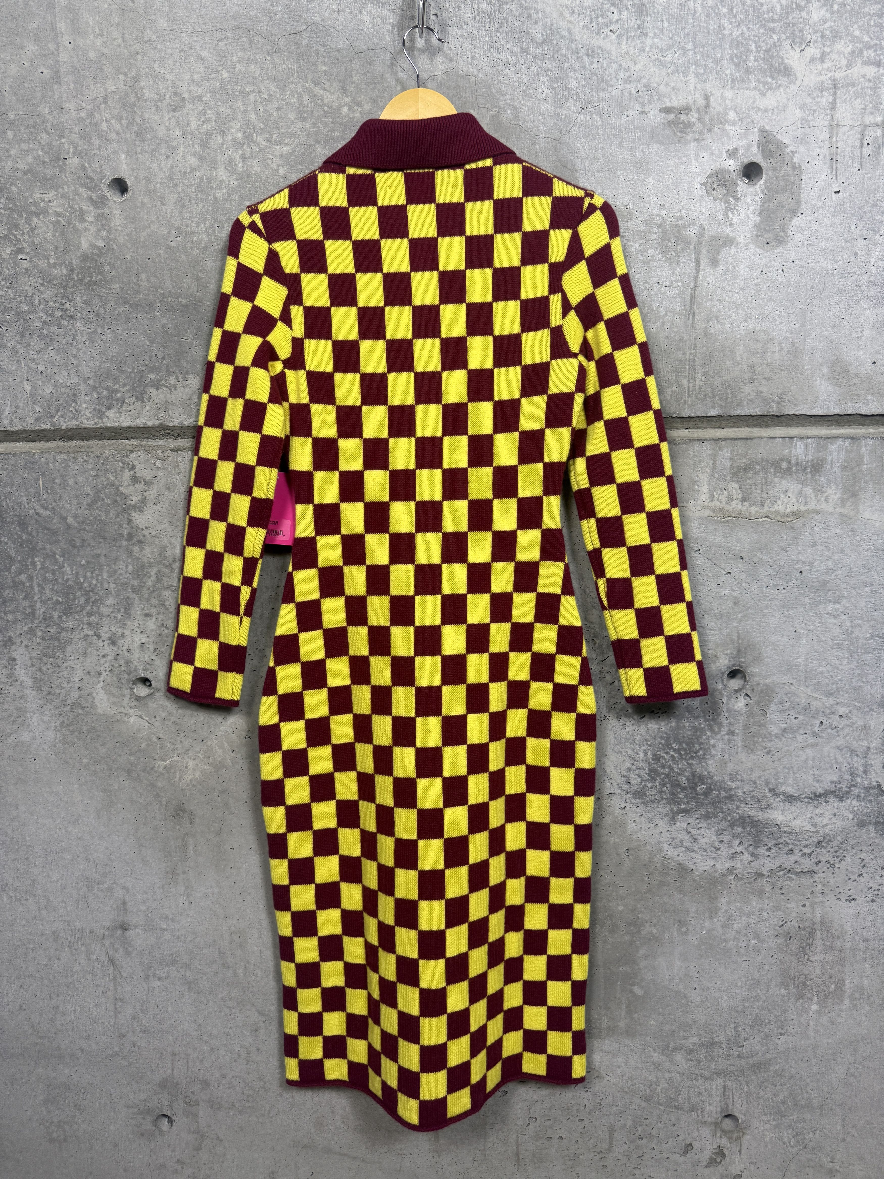 The Elder Statesman $1730 The Elder Statesman Checkered Button Dress Size XS / US 0-2 / IT 36-38 - 7 Thumbnail