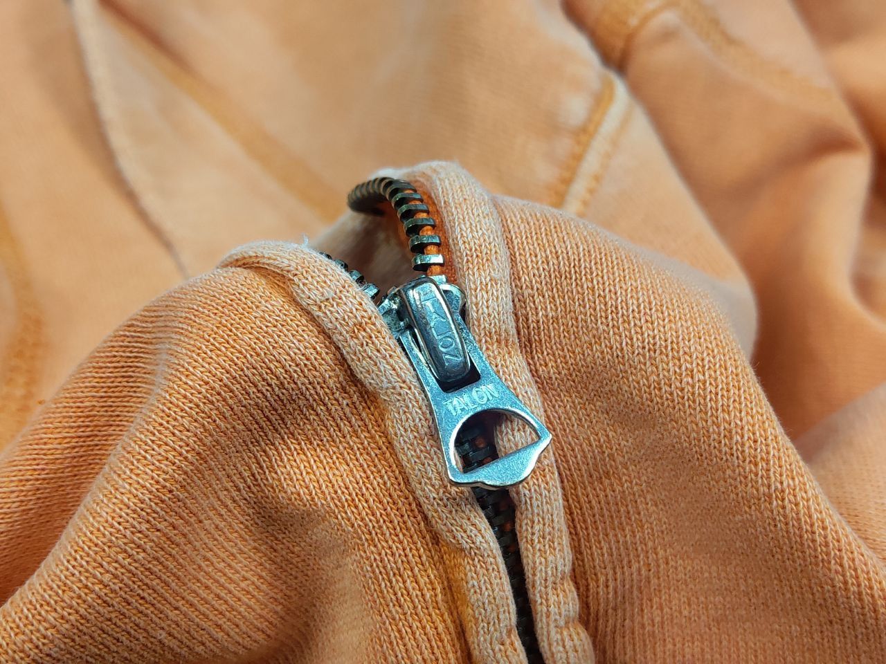 Polo Ralph Lauren Vintage 90's Polo Ralph Lauren RRL Zip Orange Faded Hoodie Size US L / EU 52-54 / 3 - 14 Thumbnail
