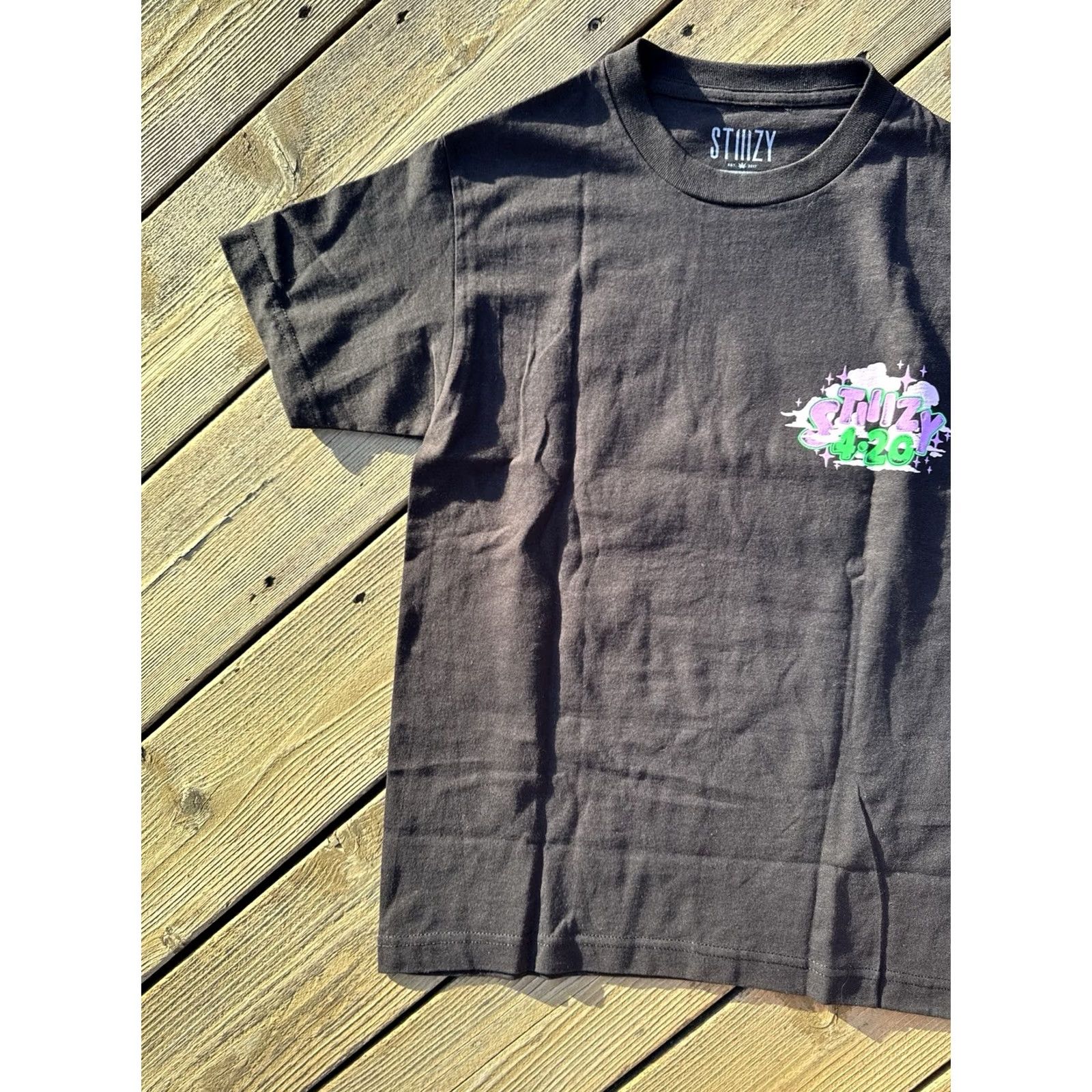 Logo 7 STIIIZY 420 Shirt Black Logo Streetwear Graphic Tee Small Mens Size US S / EU 44-46 / 1 - 5 Thumbnail