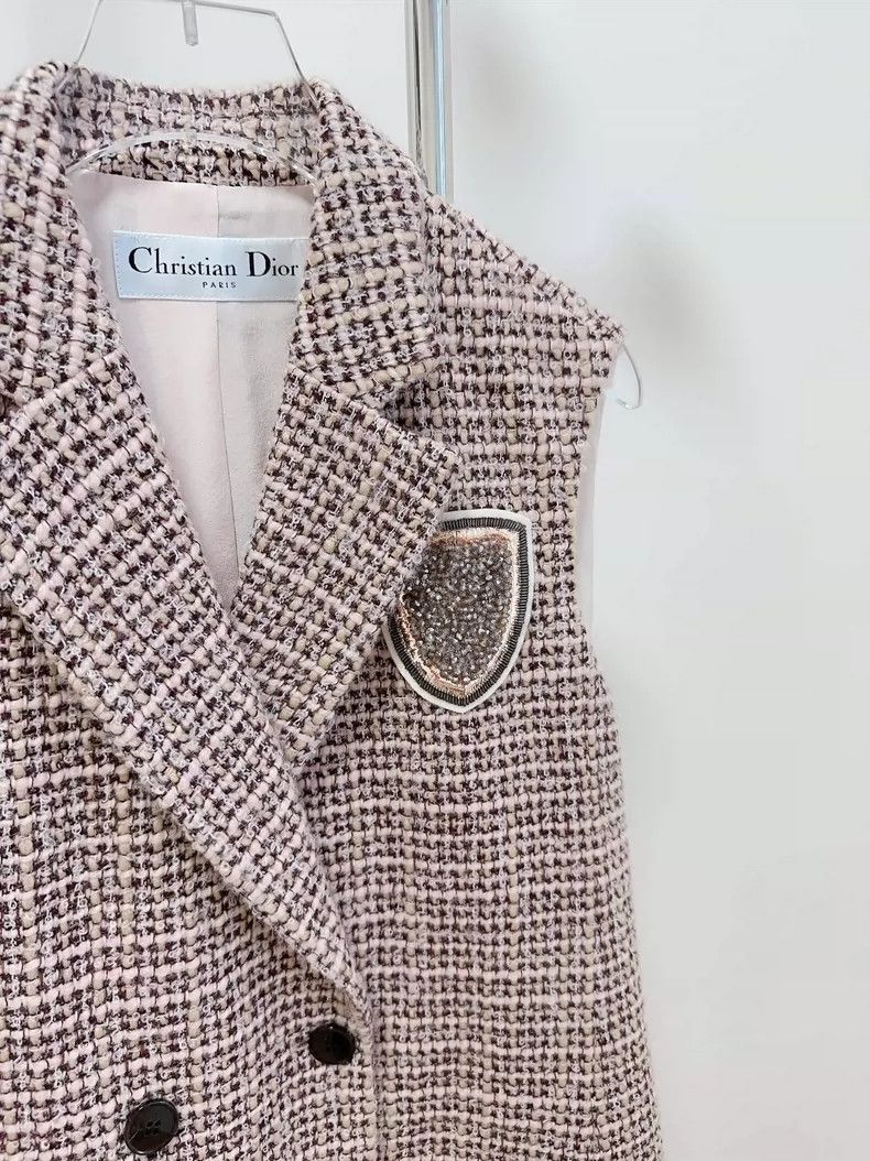 Dior Dior Pink wool vest Size XS / US 0-2 / IT 36-38 - 3 Thumbnail