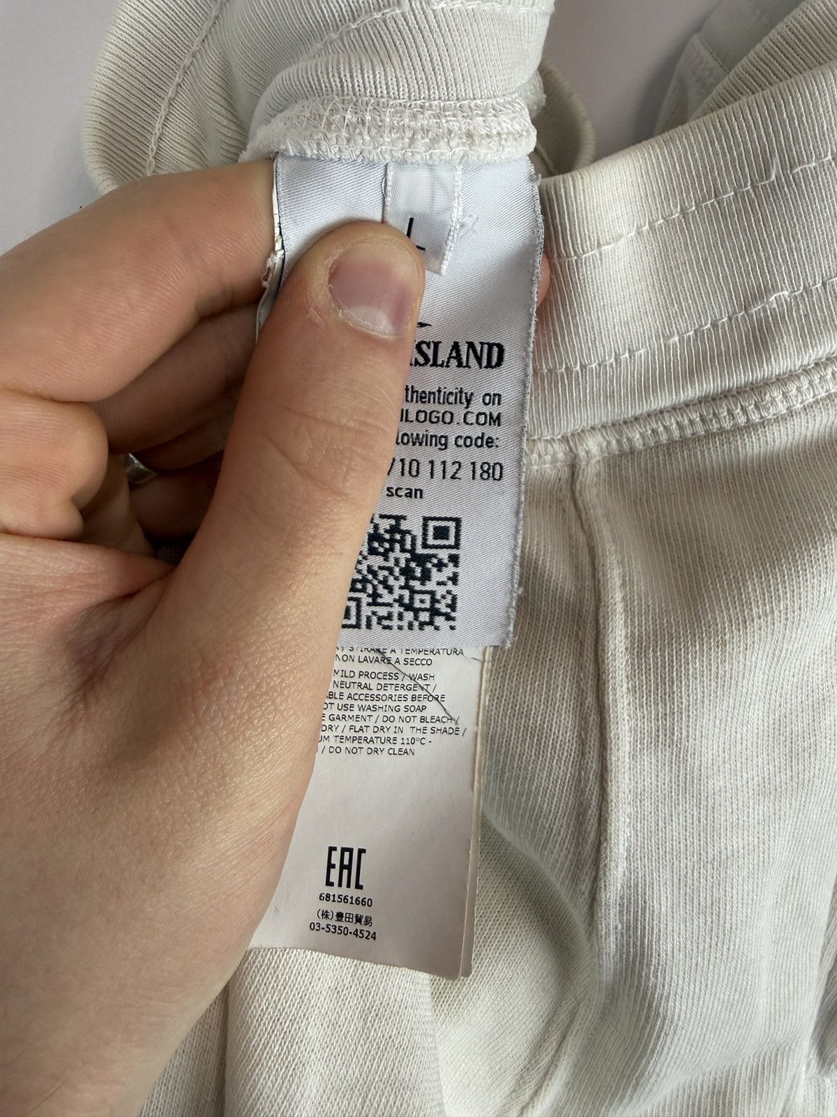 Stone Island White Stone Island sweatpants Size US 33 - 7 Thumbnail