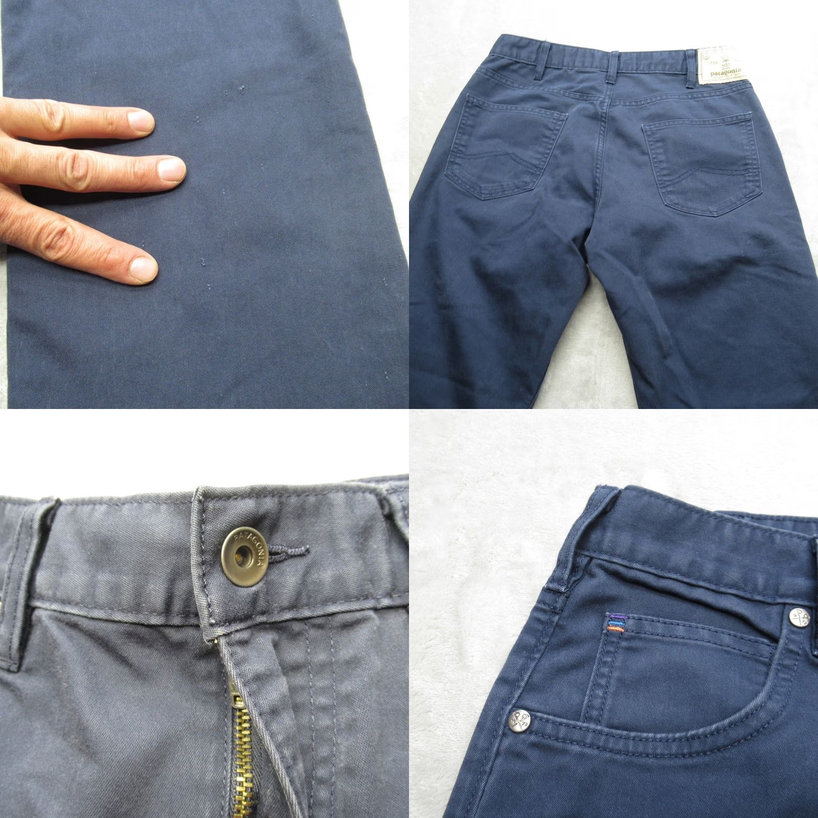 Patagonia Patagonia Jeans Mens 30X30 Navy Nena Straight Performance Twill Work Distressed Size US 30 / EU 46 - 9 Thumbnail