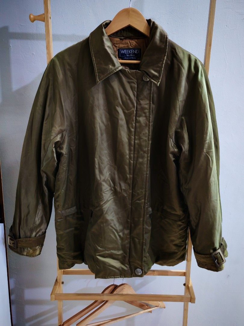 Weekend Max Mara Weekend by MaxMara Olive Quilted Jacket Made in Italy Size M / US 6-8 / IT 42-44 - 7 Thumbnail