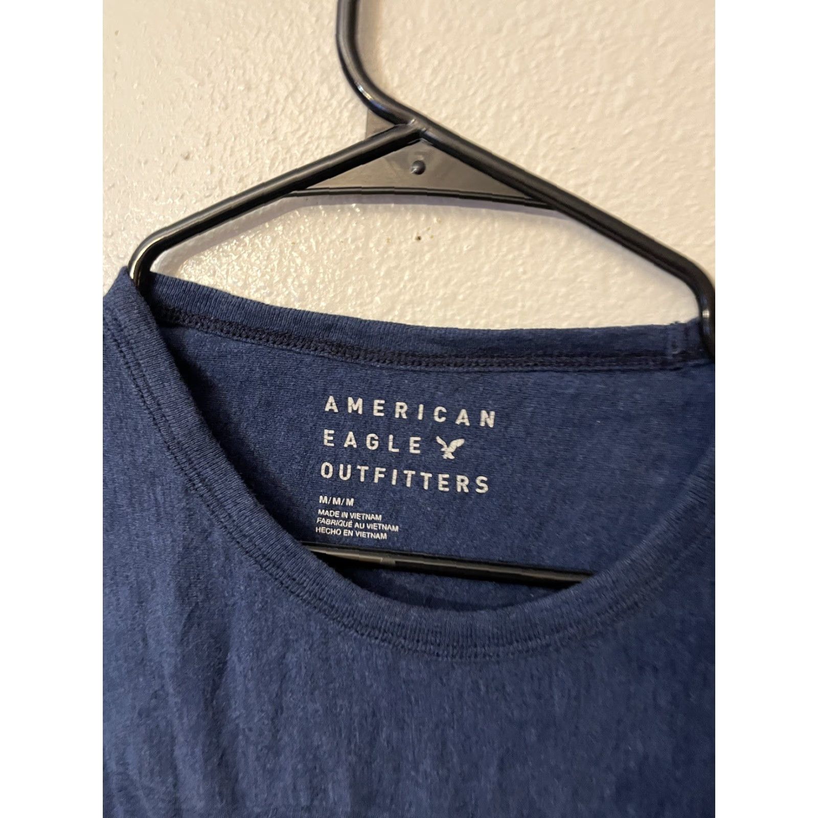 American Eagle Outfitters American Eagle Outfitters Men's Graphic Logo T-Shirt Navy Blue Size Medium Standard Fit Size US M / EU 48-50 / 2 - 2 Thumbnail