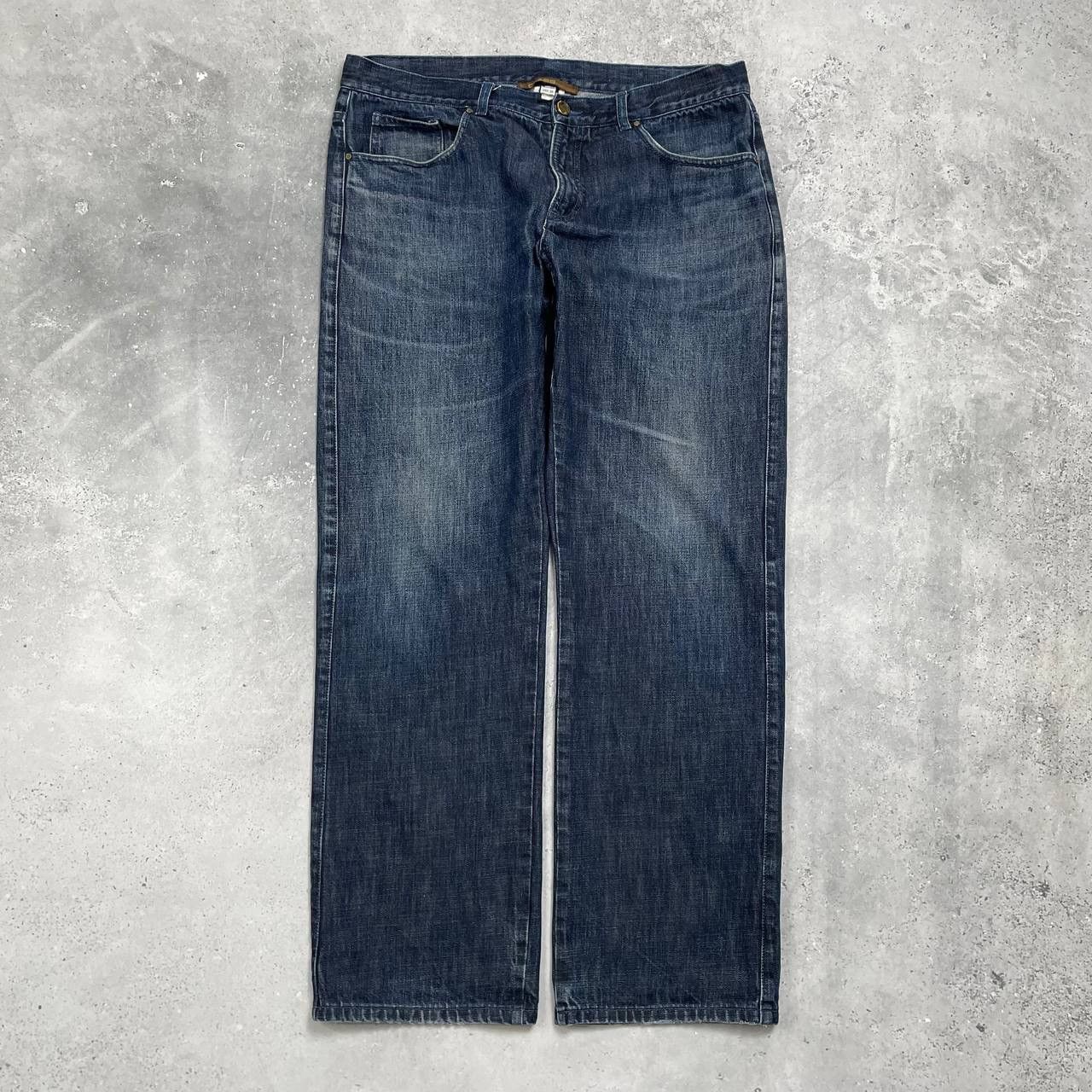 Designer × Roberto Cavalli × Vintage Vintage Roberto Cavalli Class Straight Fit Jeans Size W37 Size US 37 - 2 Thumbnail