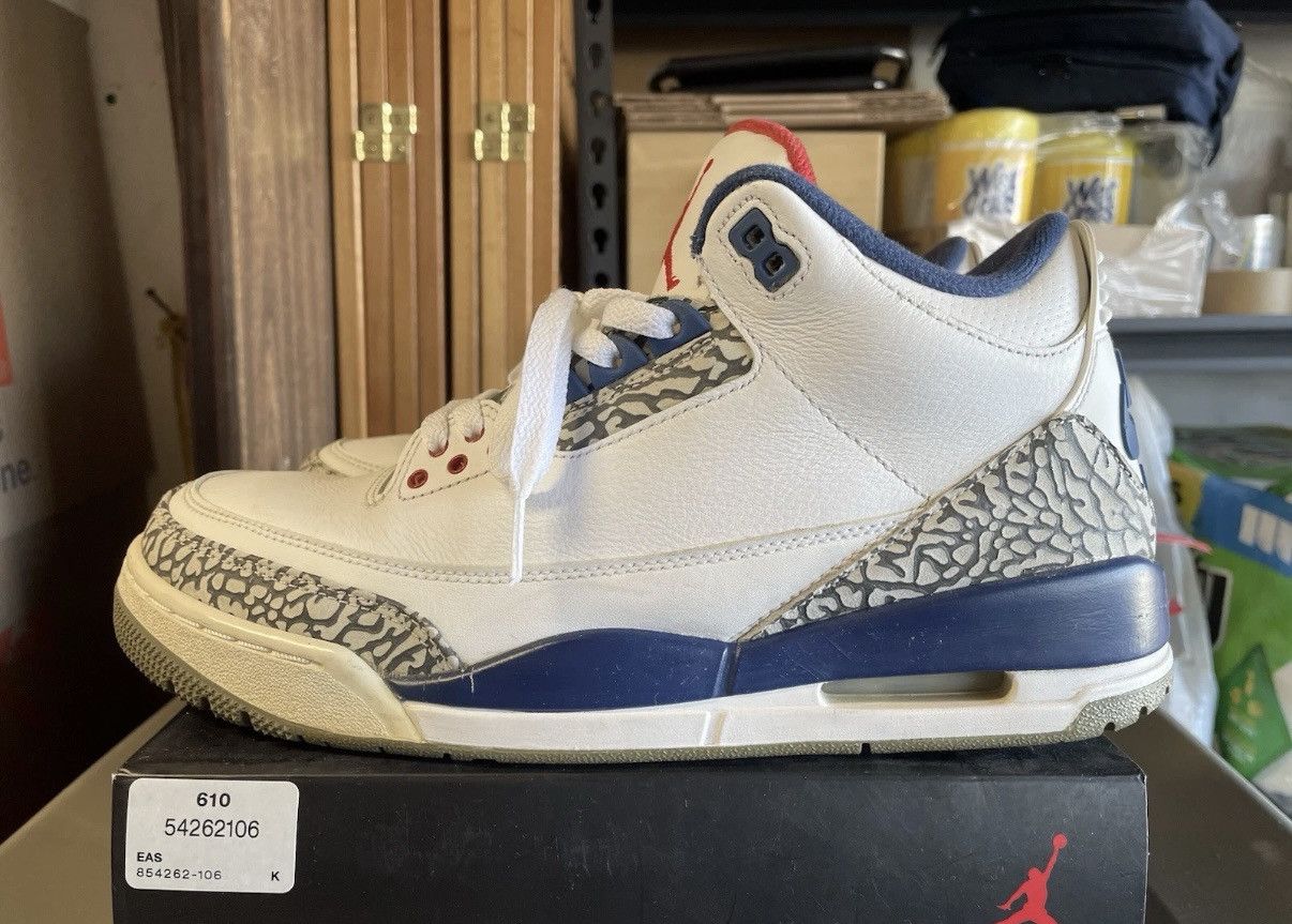 Jordan Brand Retro Air Jordan 3 True Blue Size US 9 / EU 42 - 4 Thumbnail