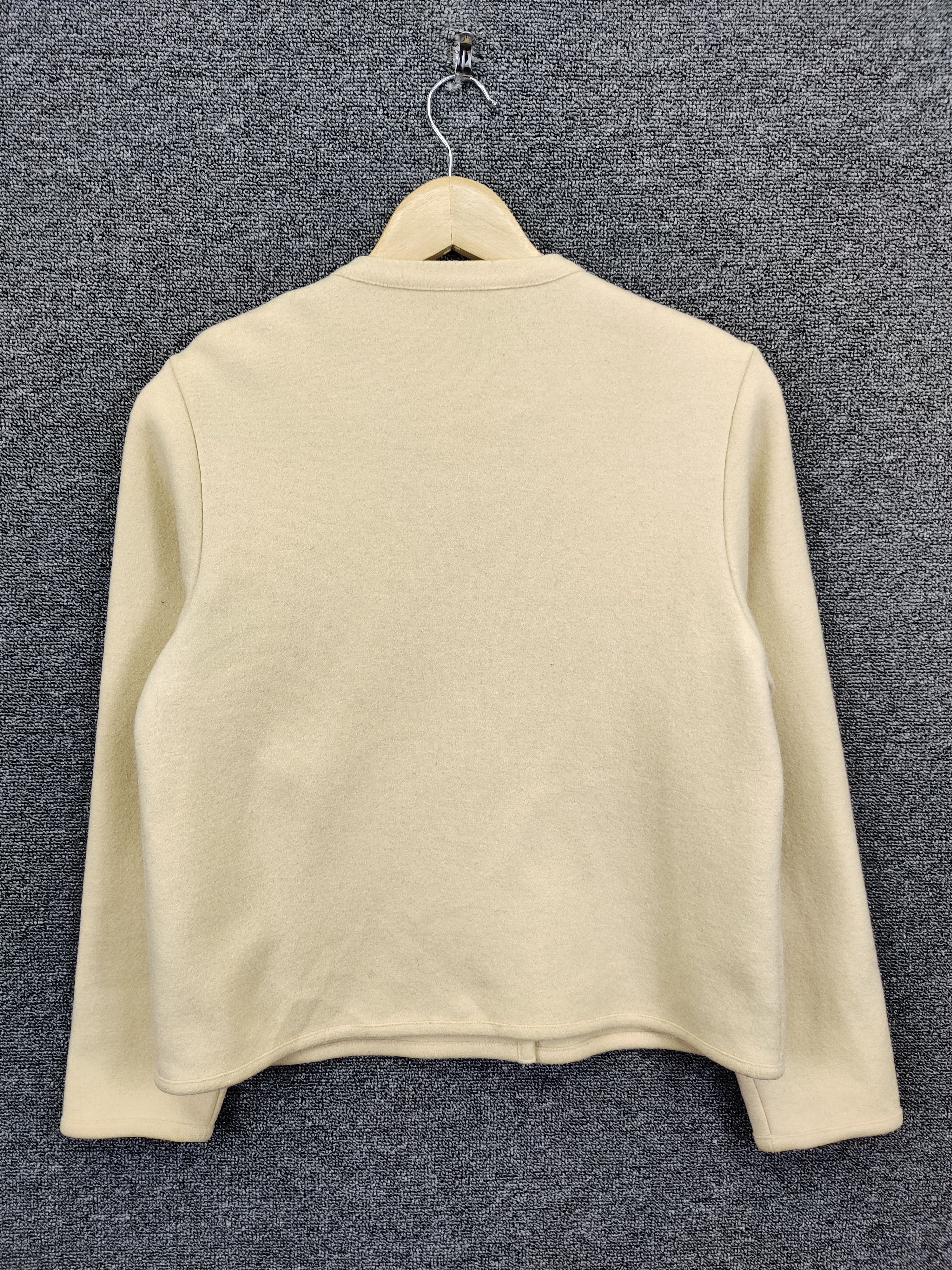 Comme des Garcons Vintage Comme Des Garcons Cream Double Breasted Coat Size US M / EU 48-50 / 2 - 6 Thumbnail