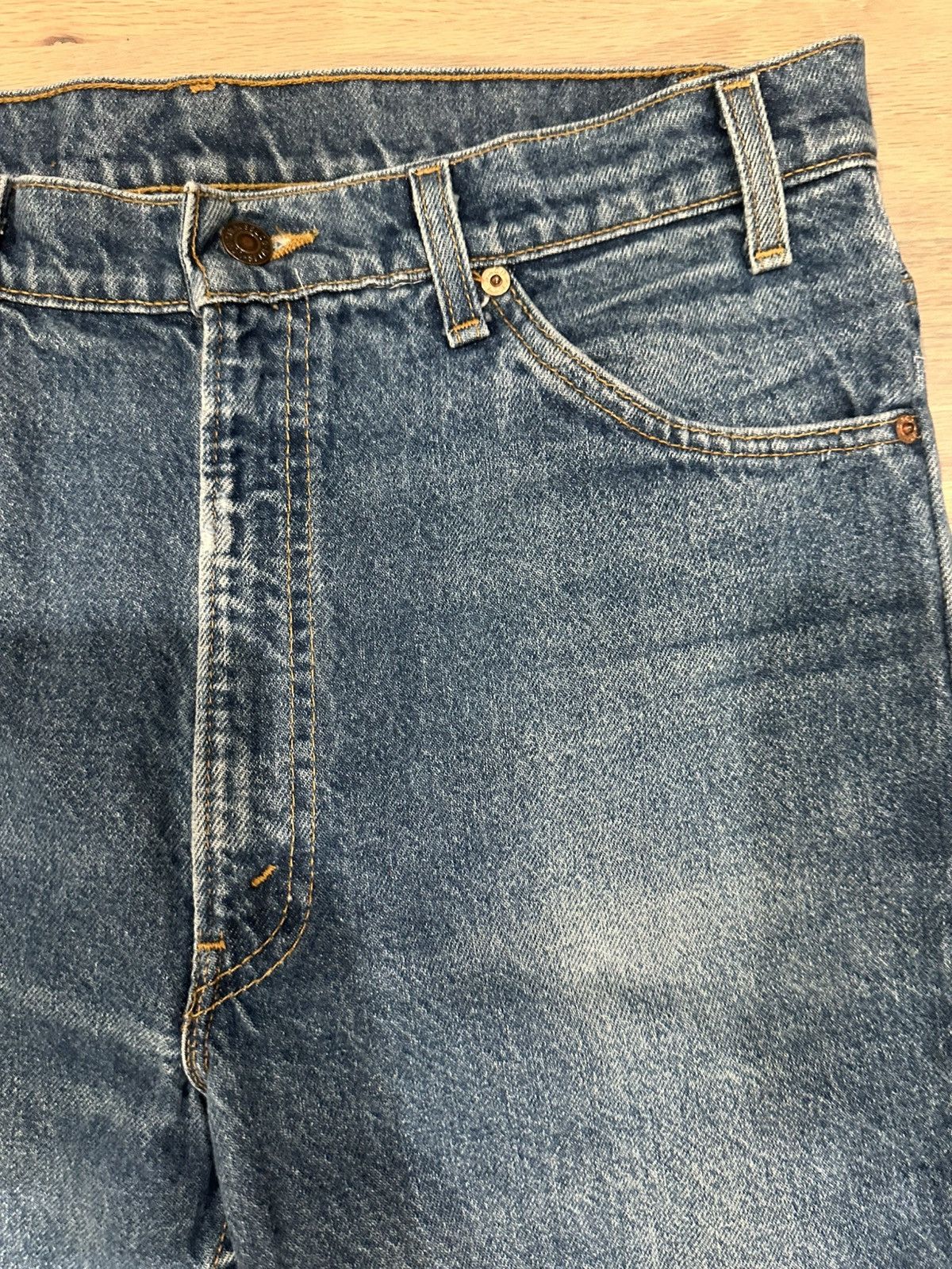 Levi's Vintage 80s Levis 20517 0217 Bootcut Great Fade 34x29 Size US 34 / EU 50 - 3 Thumbnail
