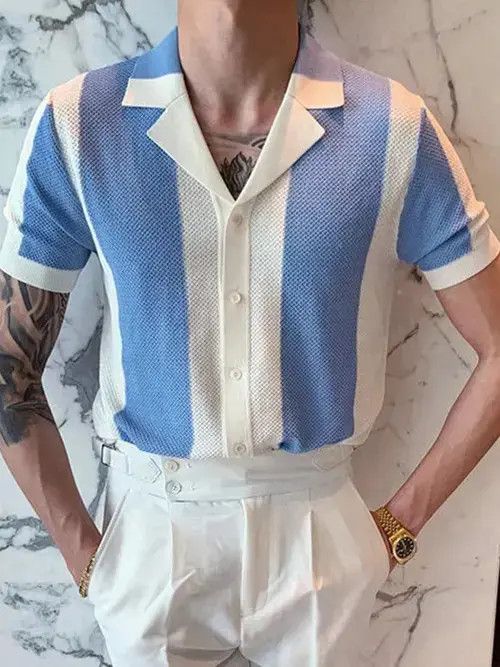Individualized Shirts Summer Short Sleeve Knitted Polo Shirt Casual Size US M / EU 48-50 / 2 - 4 Thumbnail