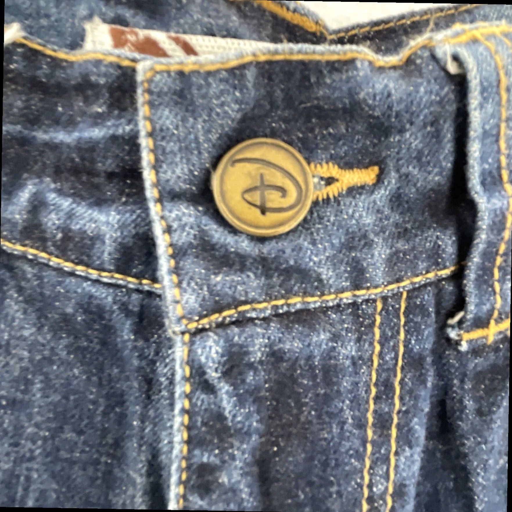 Disney Disney Store Mens Shorts, 30, Blue, Dark Wash, Mickey Mouse Embroidery, Denim Bermuda Size US 30 / EU 46 - 4 Thumbnail