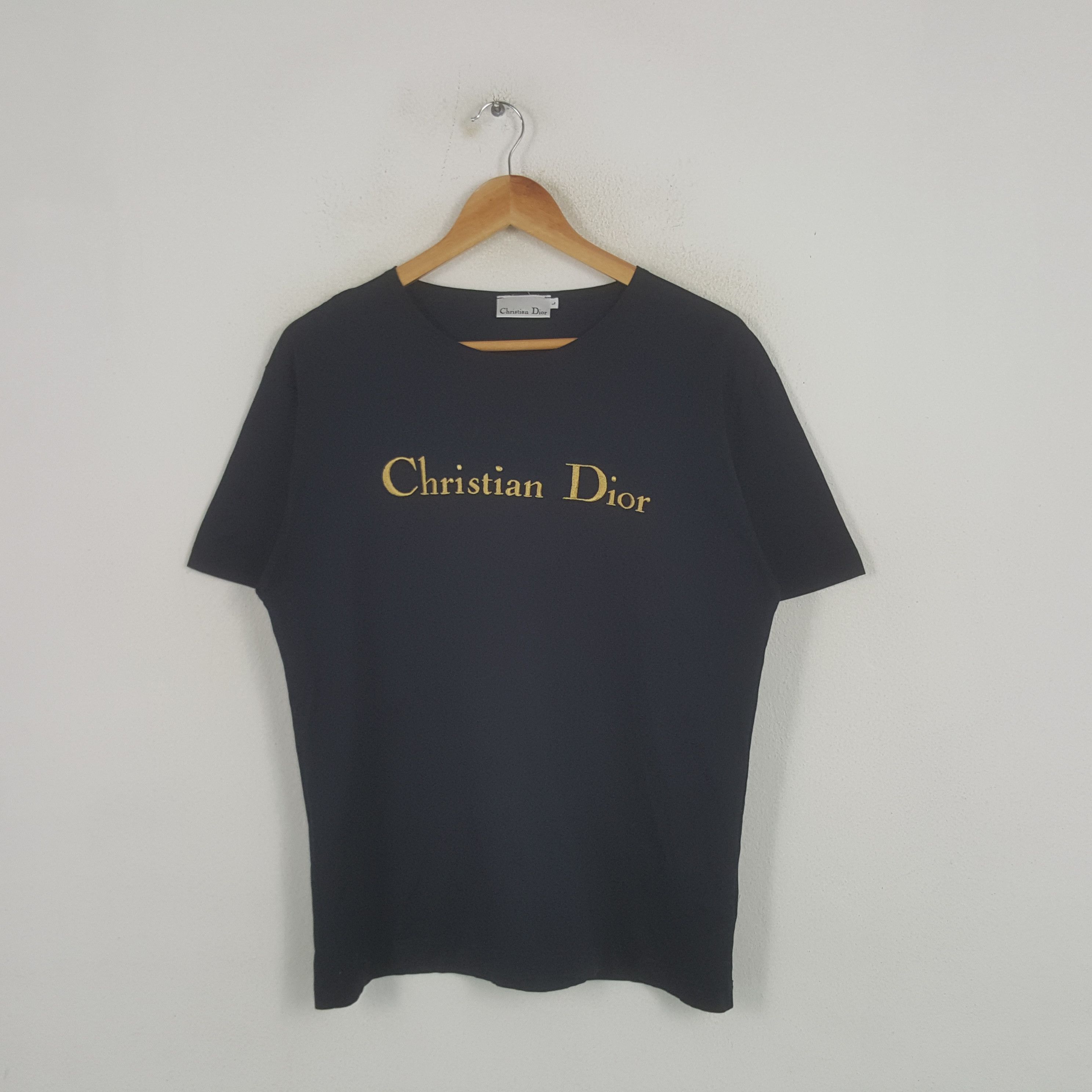 Christian Dior Monsieur × Designer × Vintage Vintage Christian Dior Luxury Brand Spellout Tshirt Size US M / EU 48-50 / 2 - 1 Thumbnail