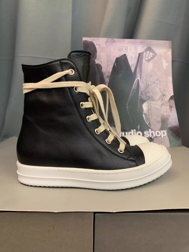 Rick Owens Rick Owens leather shoe Size US 5.5 / IT 35.5 - 1 Thumbnail