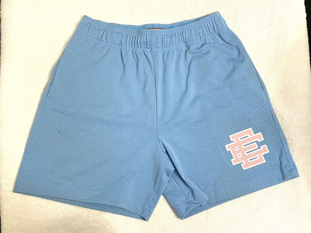 Eric emanuel shorts basic bolt baby blue outlet mens XL