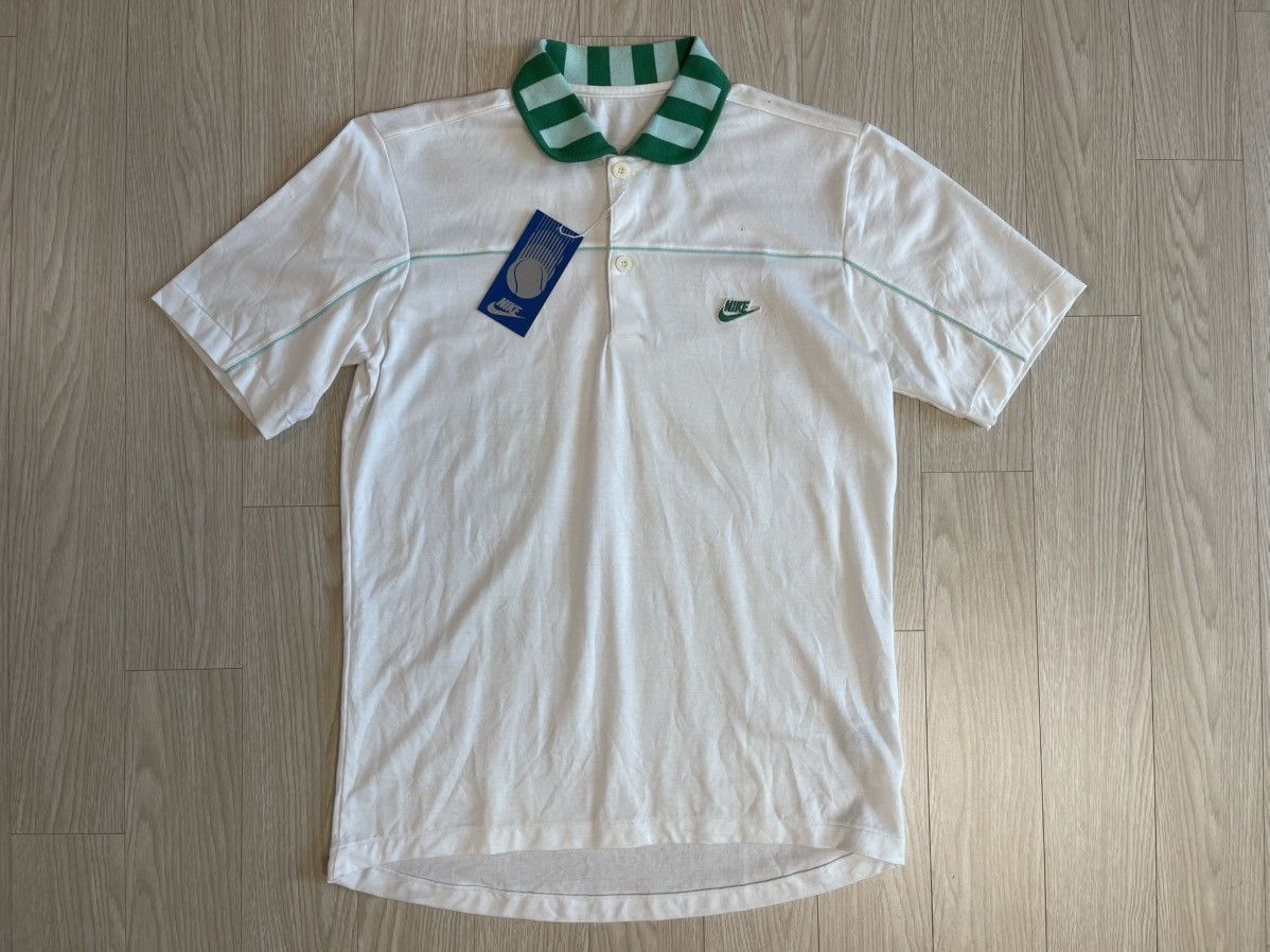 Nike Nike Blue Tag Japan Edition 80’s Vintage Polo Pique T-shirt Size US M / EU 48-50 / 2 - 1 Thumbnail