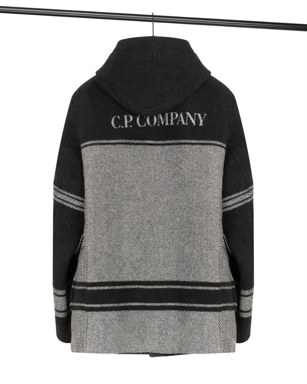 C.P. Company C.P. COMPANY Duffel Jacquard Striped Woolen Coat Size US M / EU 48-50 / 2 - 9 Thumbnail